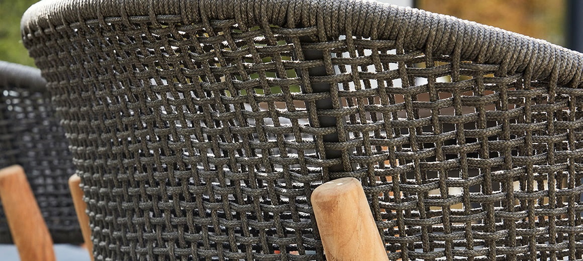 Rope and Teak Outdoor Furniture