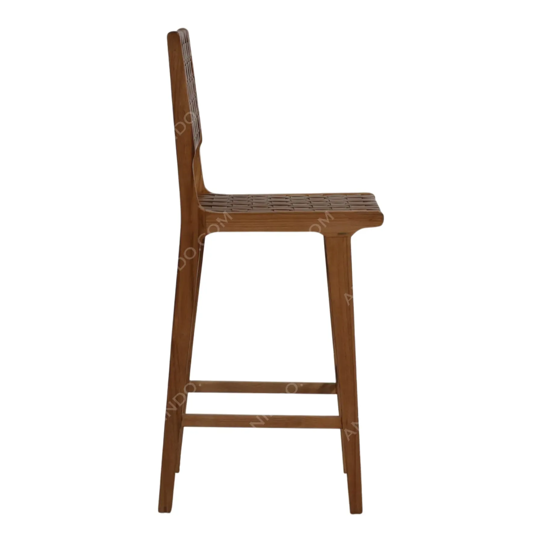 Kors Woven Leather Bar Stool - Image 4