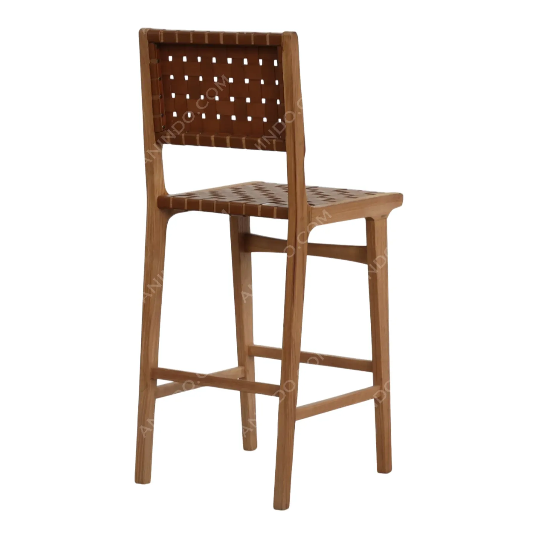 Kors Woven Leather Bar Stool - Image 5