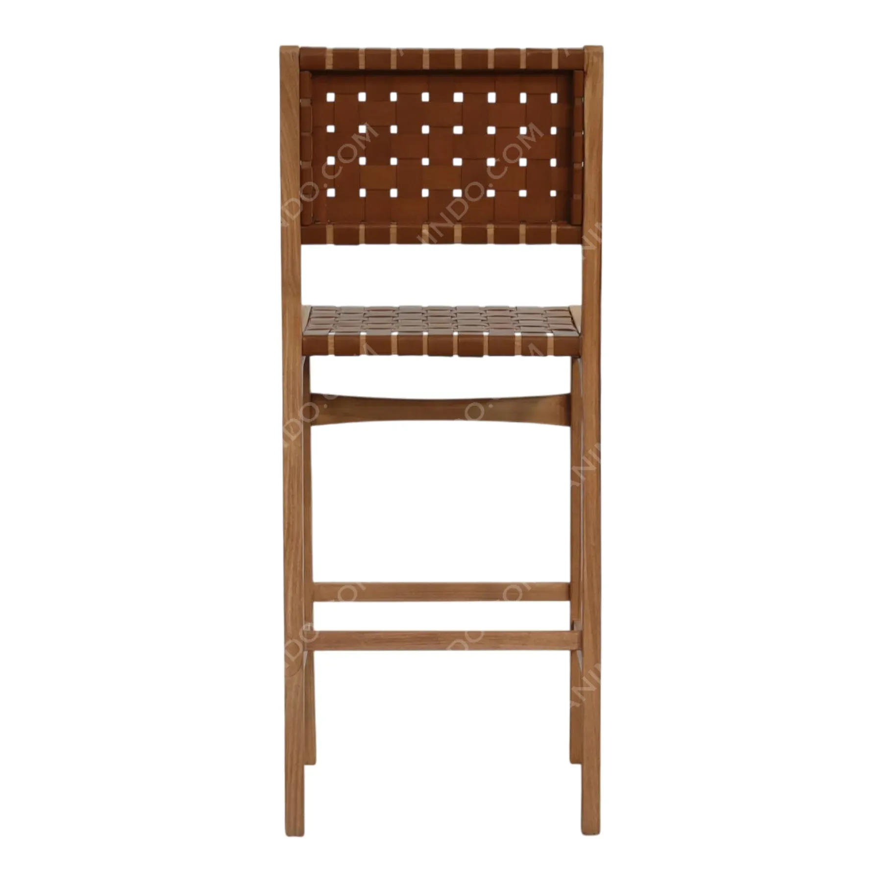 Kors Woven Leather Bar Stool - Image 6
