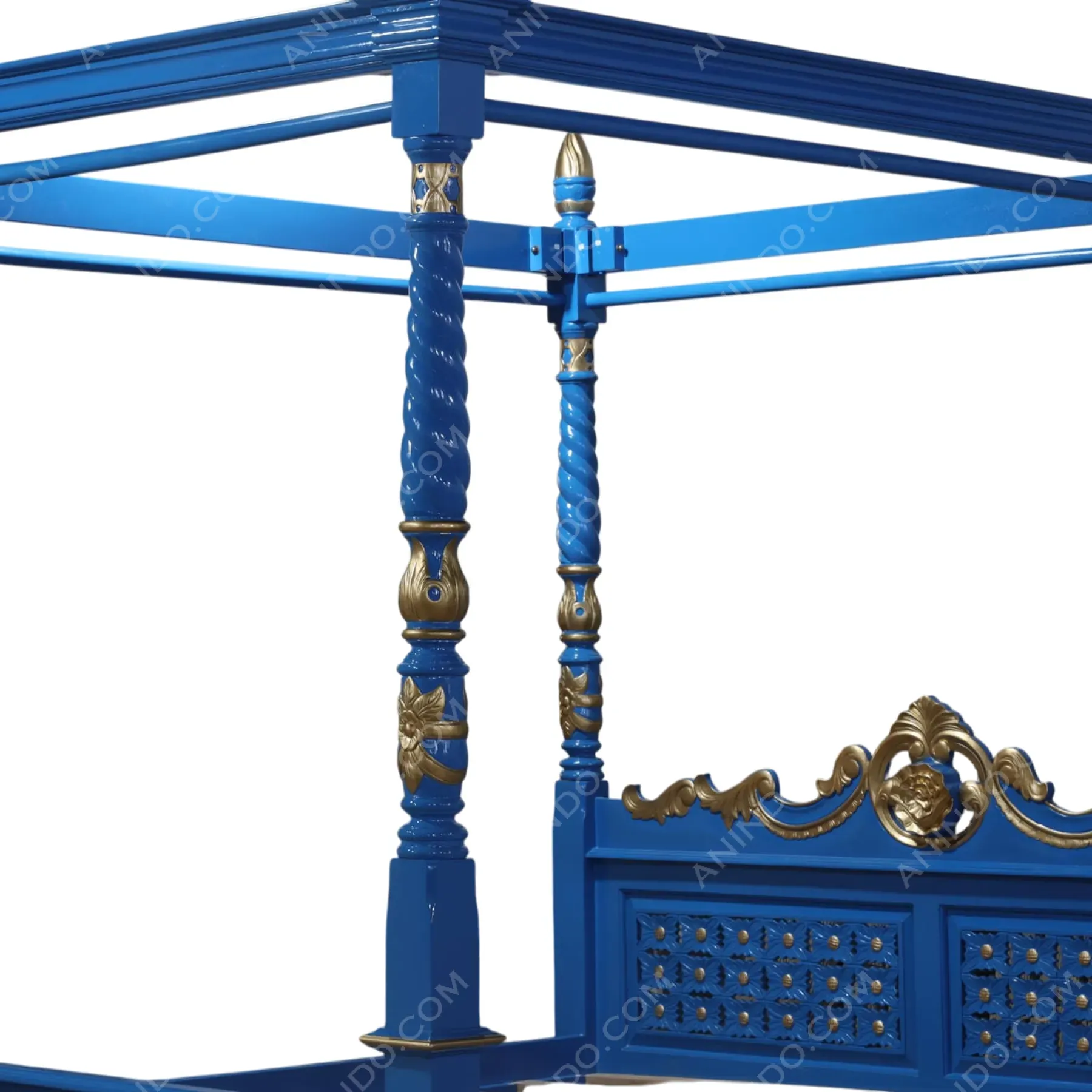Jaipur Royal Canopy Bed - Image 4