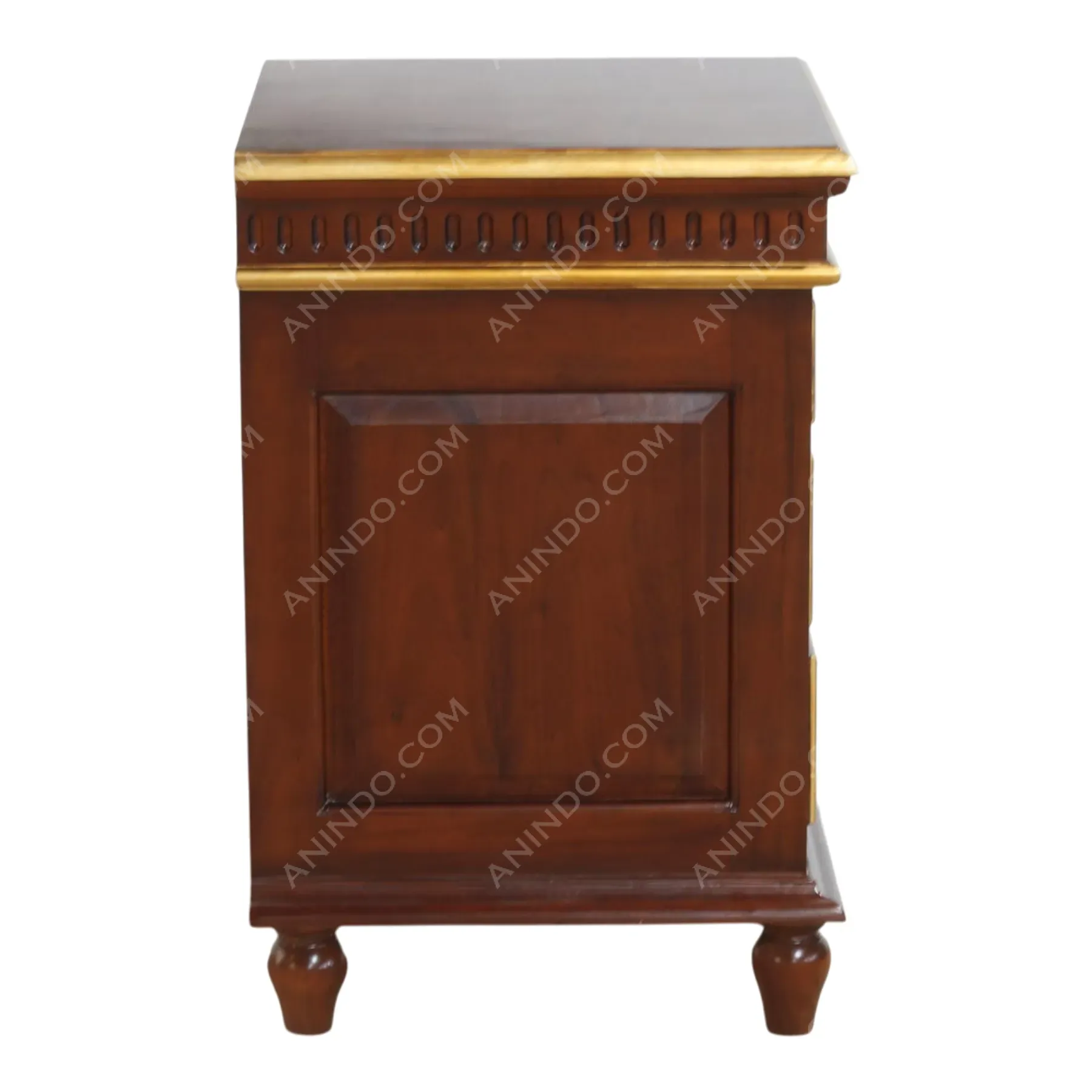 Astoria: Gilded Three-Drawer Nightstand - Image 5