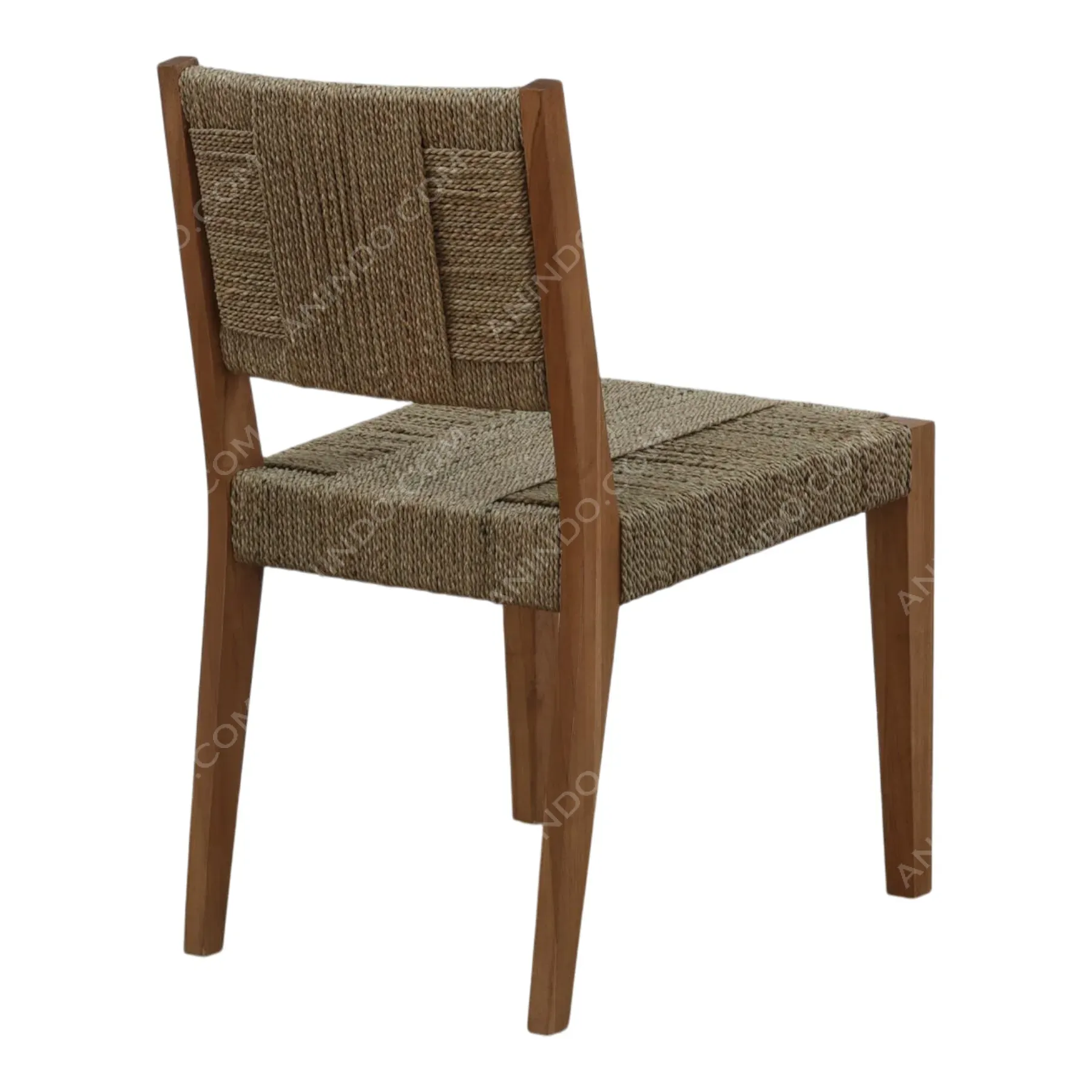 Terra: Wide-Weave Seagrass Dining Chair - Image 7