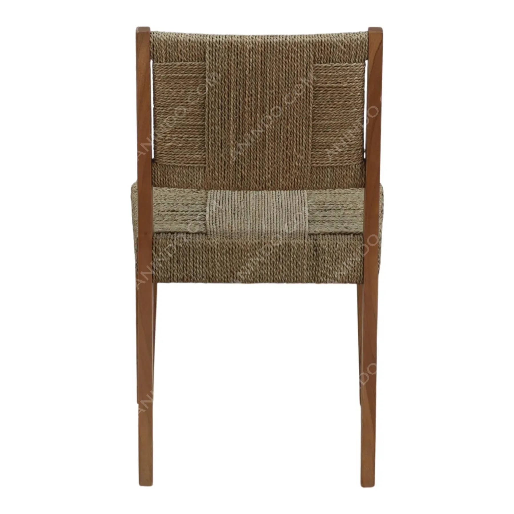 Terra: Wide-Weave Seagrass Dining Chair - Image 8