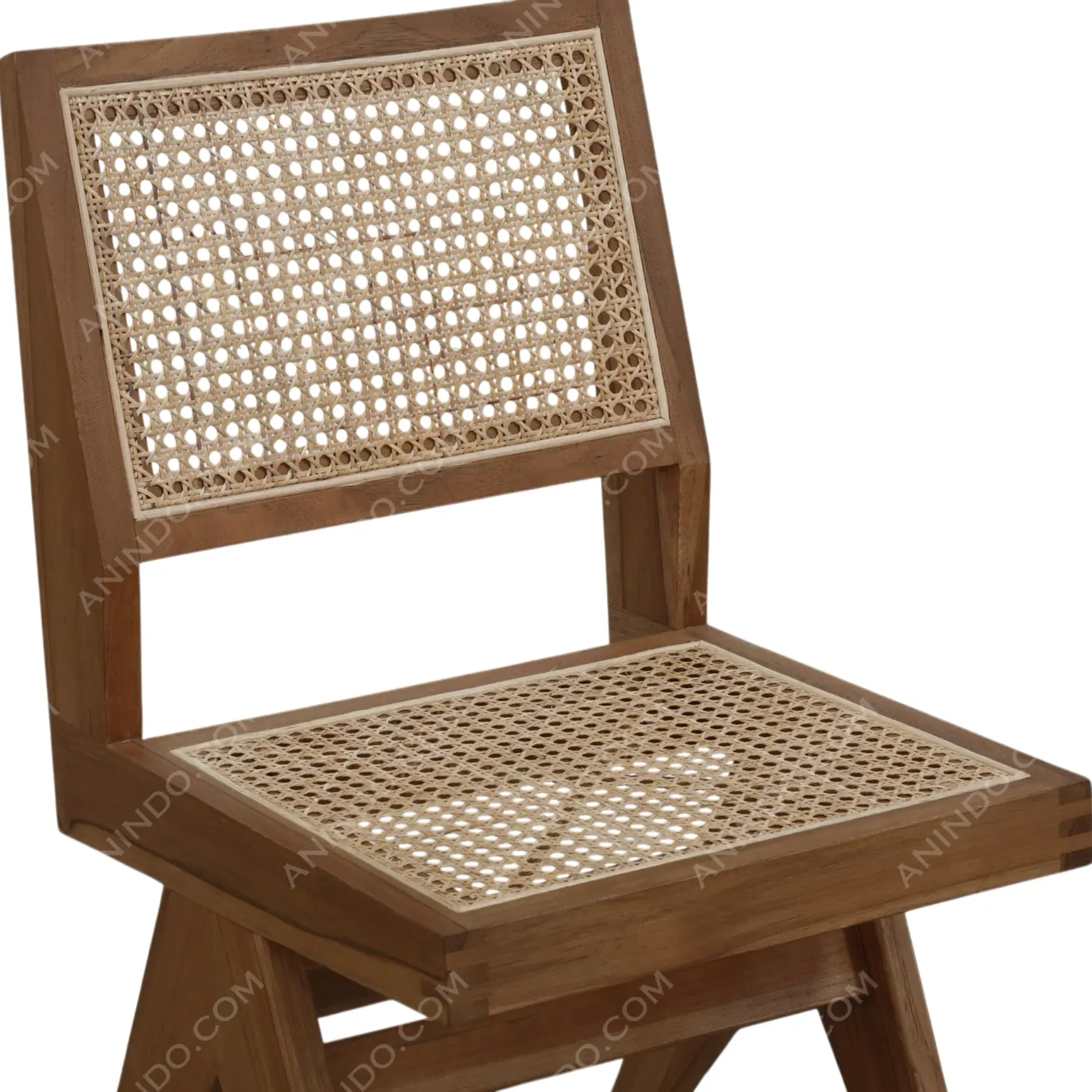 Pierre: Classic Cane Dining Chair (Walnut Finish) - Image 3