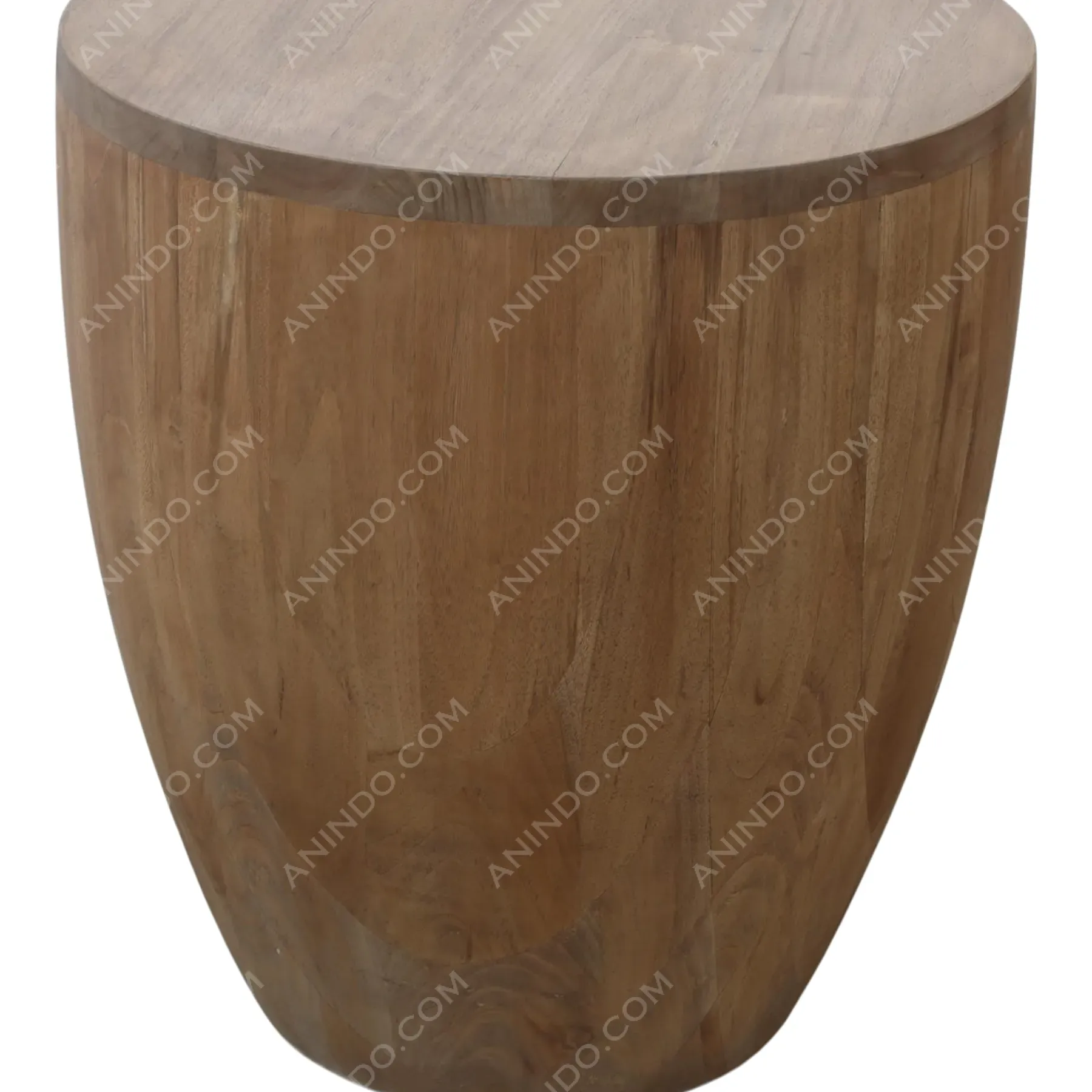 Banyan Solid Wood Drum Table - Image 3