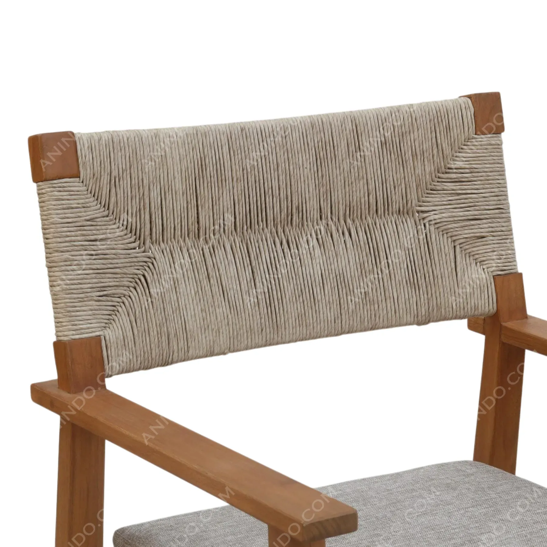 Artisan Woven-Back Armchair - Image 3