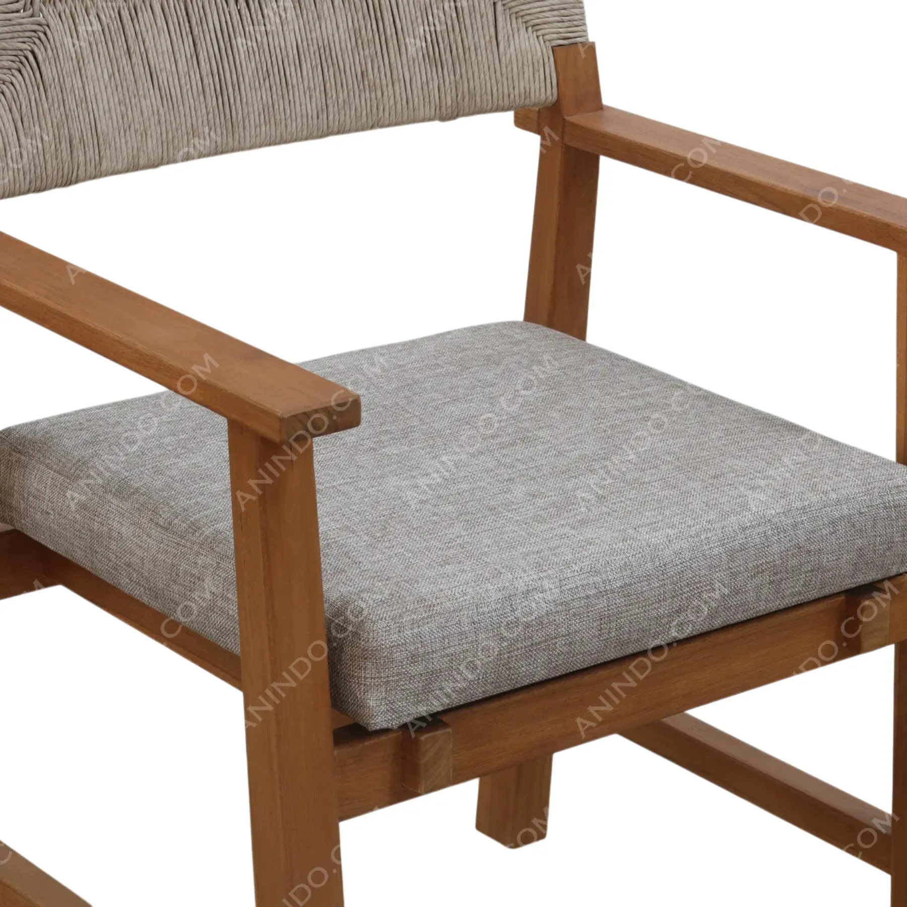 Artisan Woven-Back Armchair - Image 4