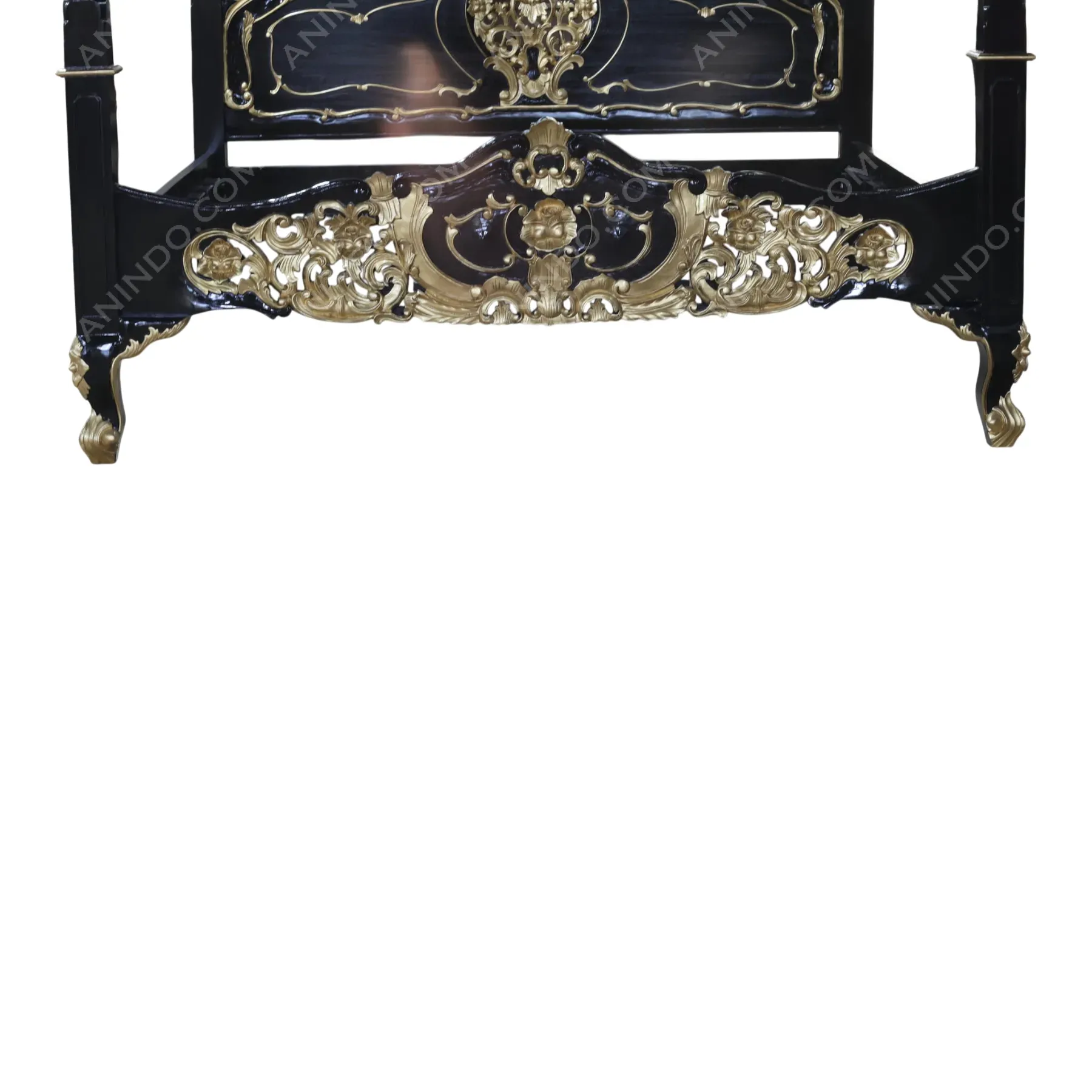 Baroque Gilded Canopy Bed - Image 3