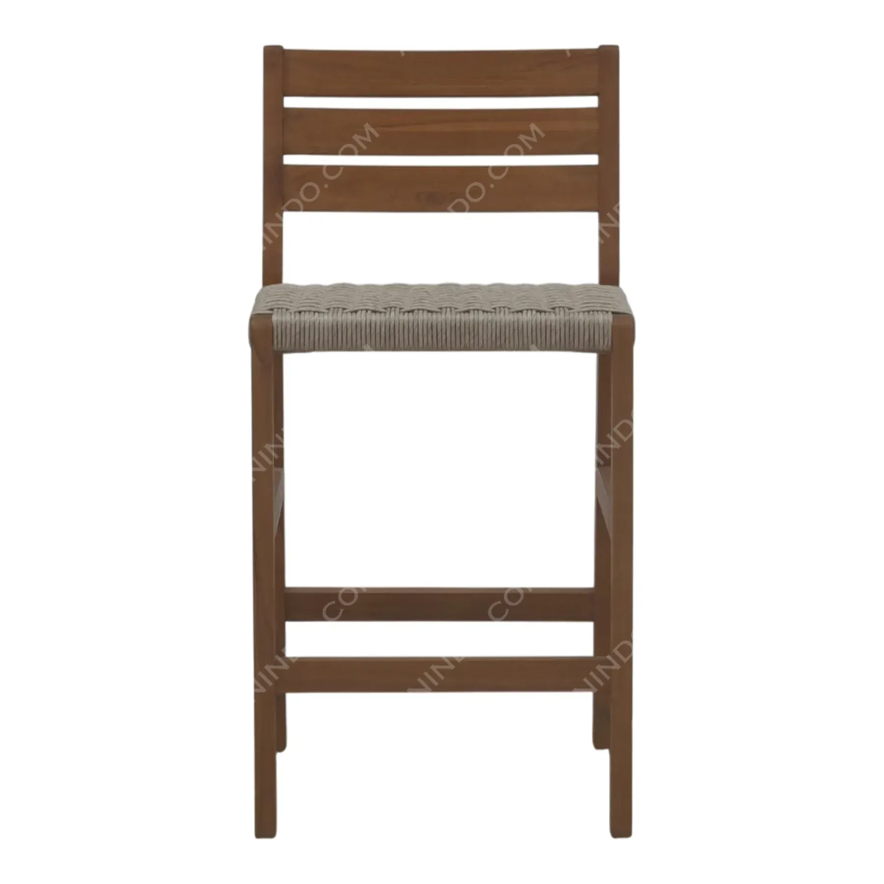 Lagoon Ladder-Back Bar Stool (Woven Seat)