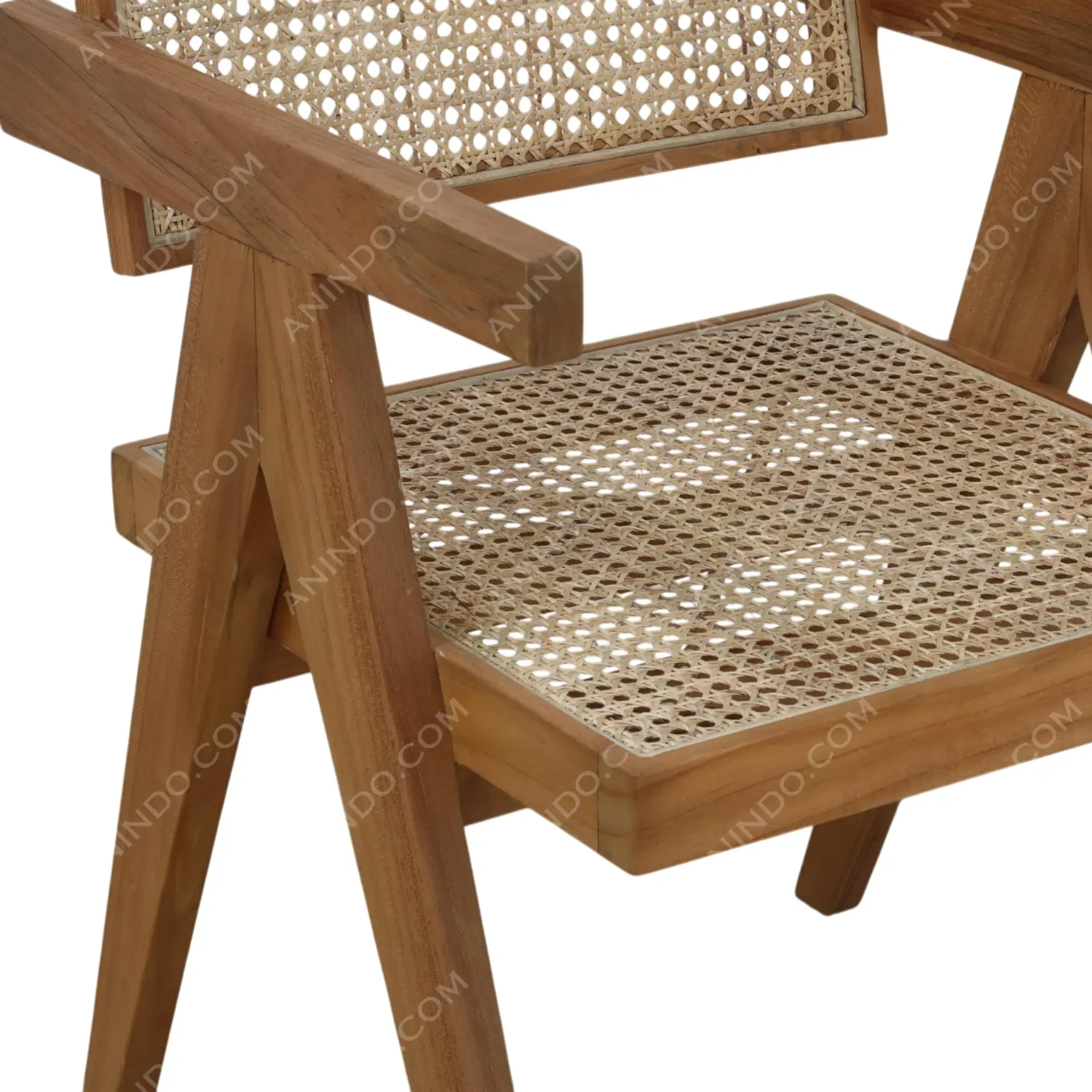 Chandigarh Cane Armchair - Image 4