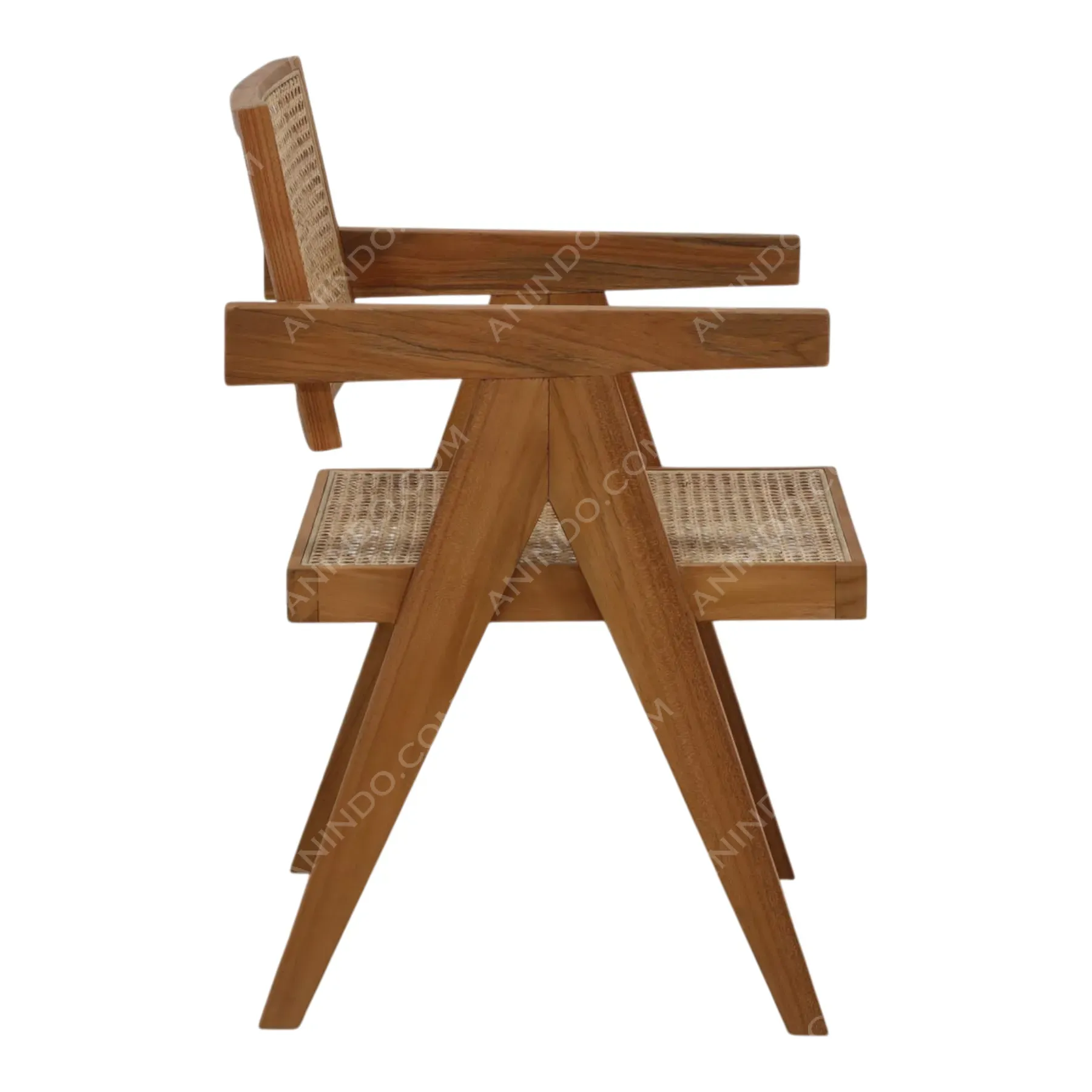 Chandigarh Cane Armchair - Image 5