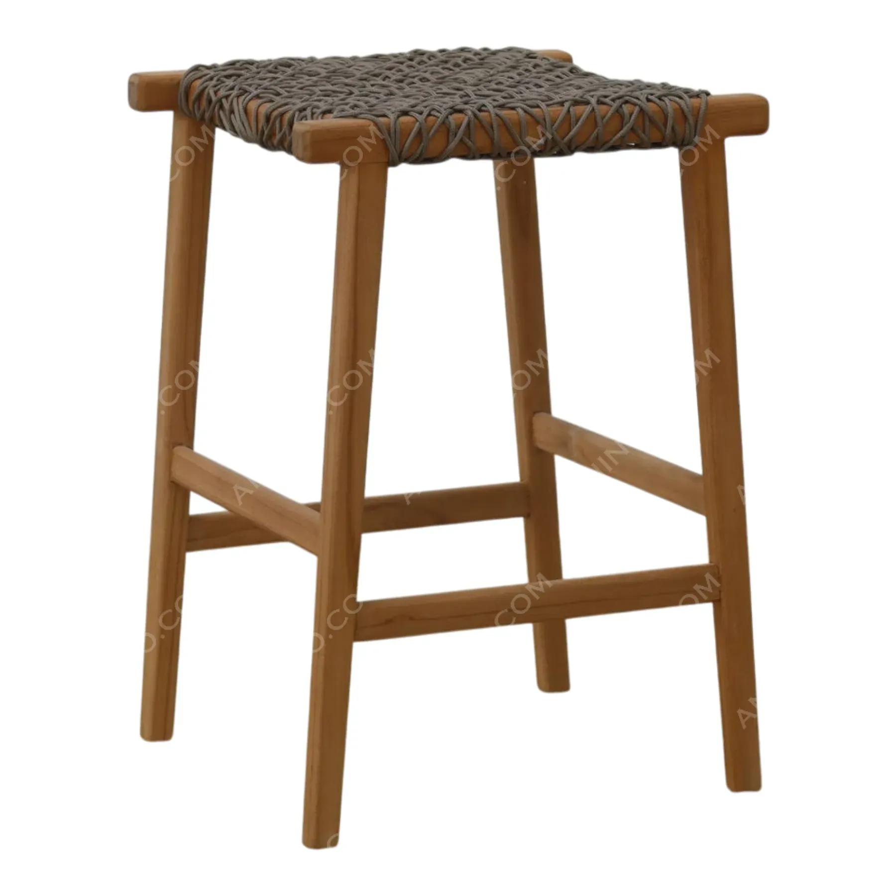 Rustic Weave Counter Stool - Image 3