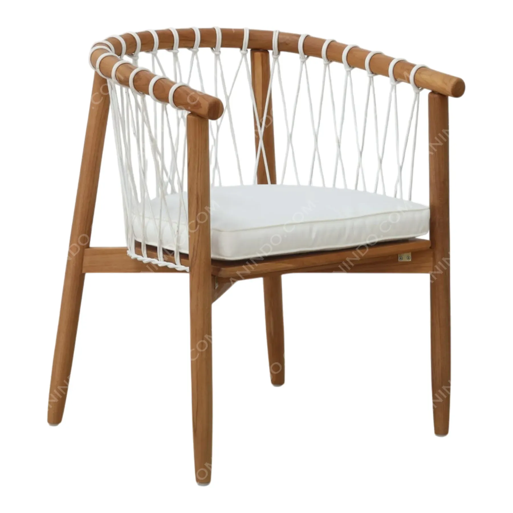 Nautical Rope-Back Armchair - Image 2