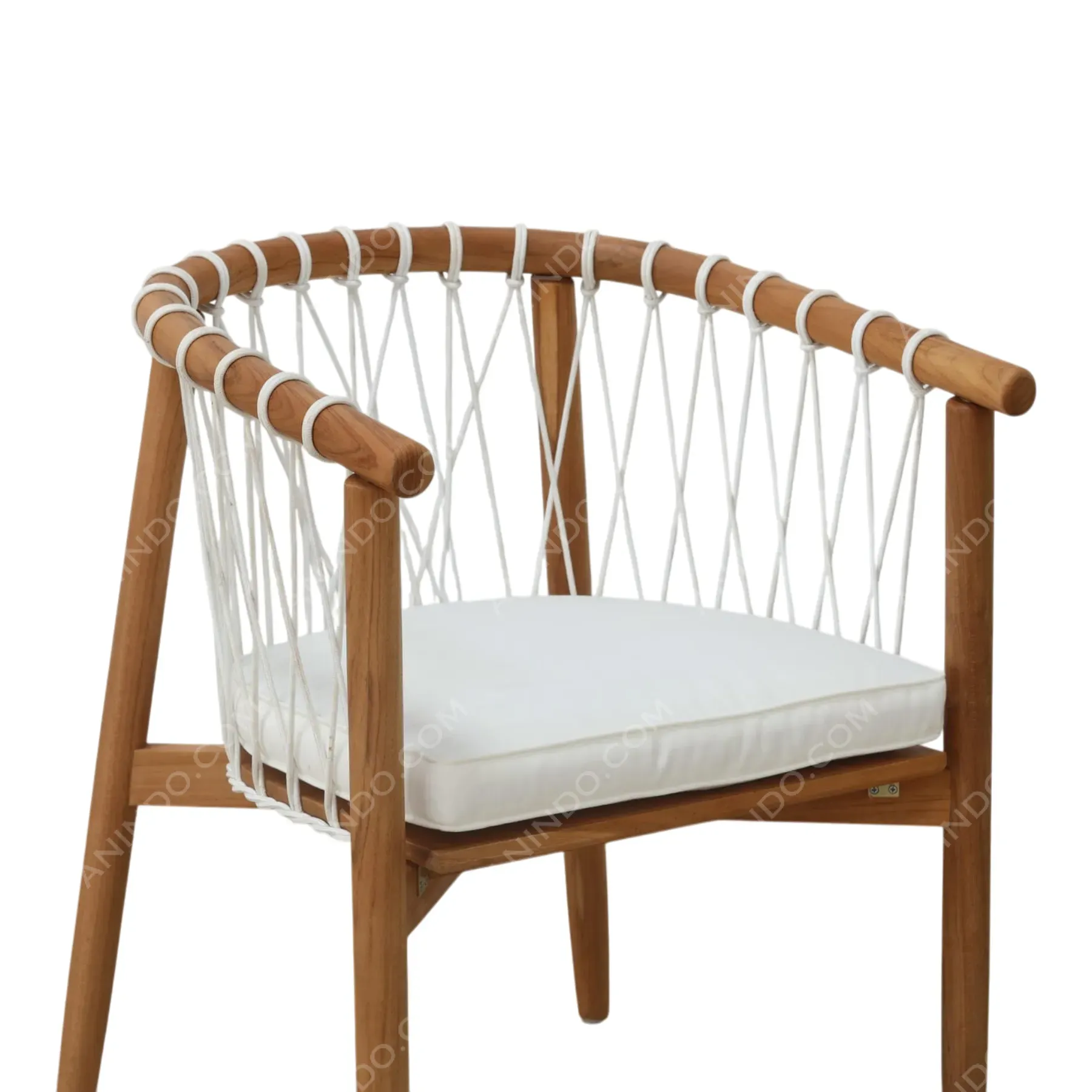 Nautical Rope-Back Armchair - Image 3