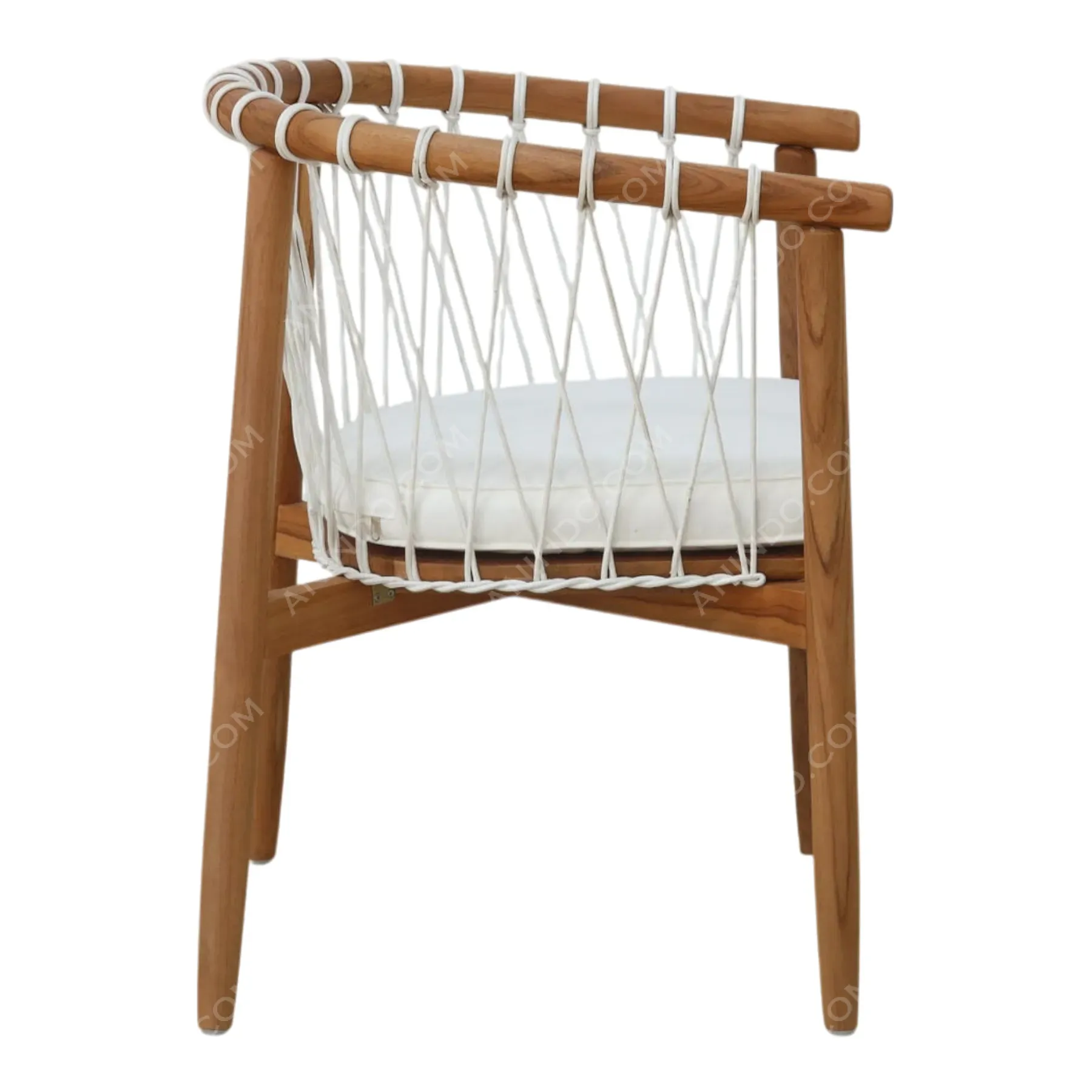 Nautical Rope-Back Armchair - Image 4