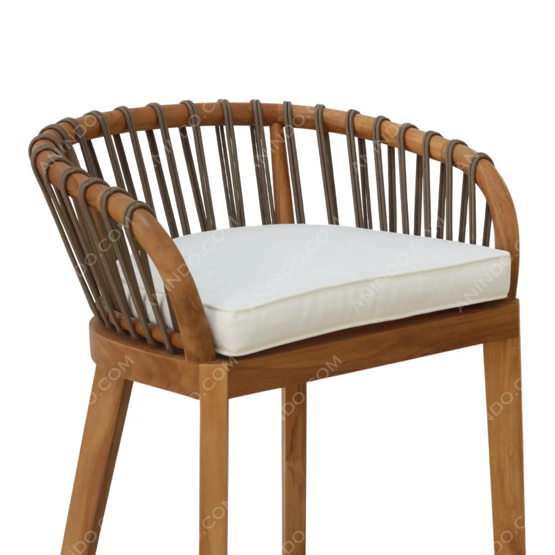 Wrapped-Back Bar Stool - Image 3