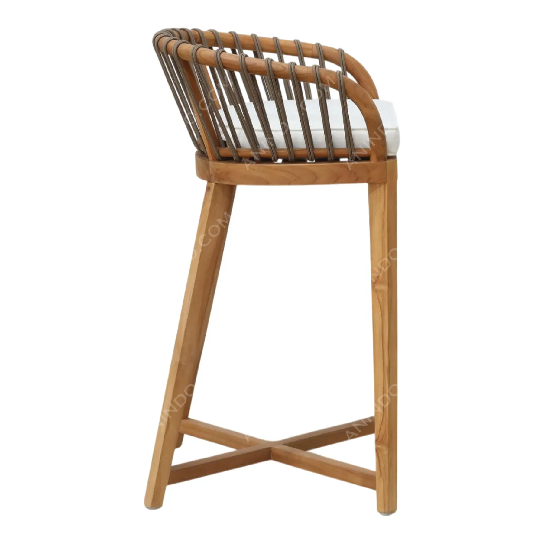 Wrapped-Back Bar Stool - Image 4