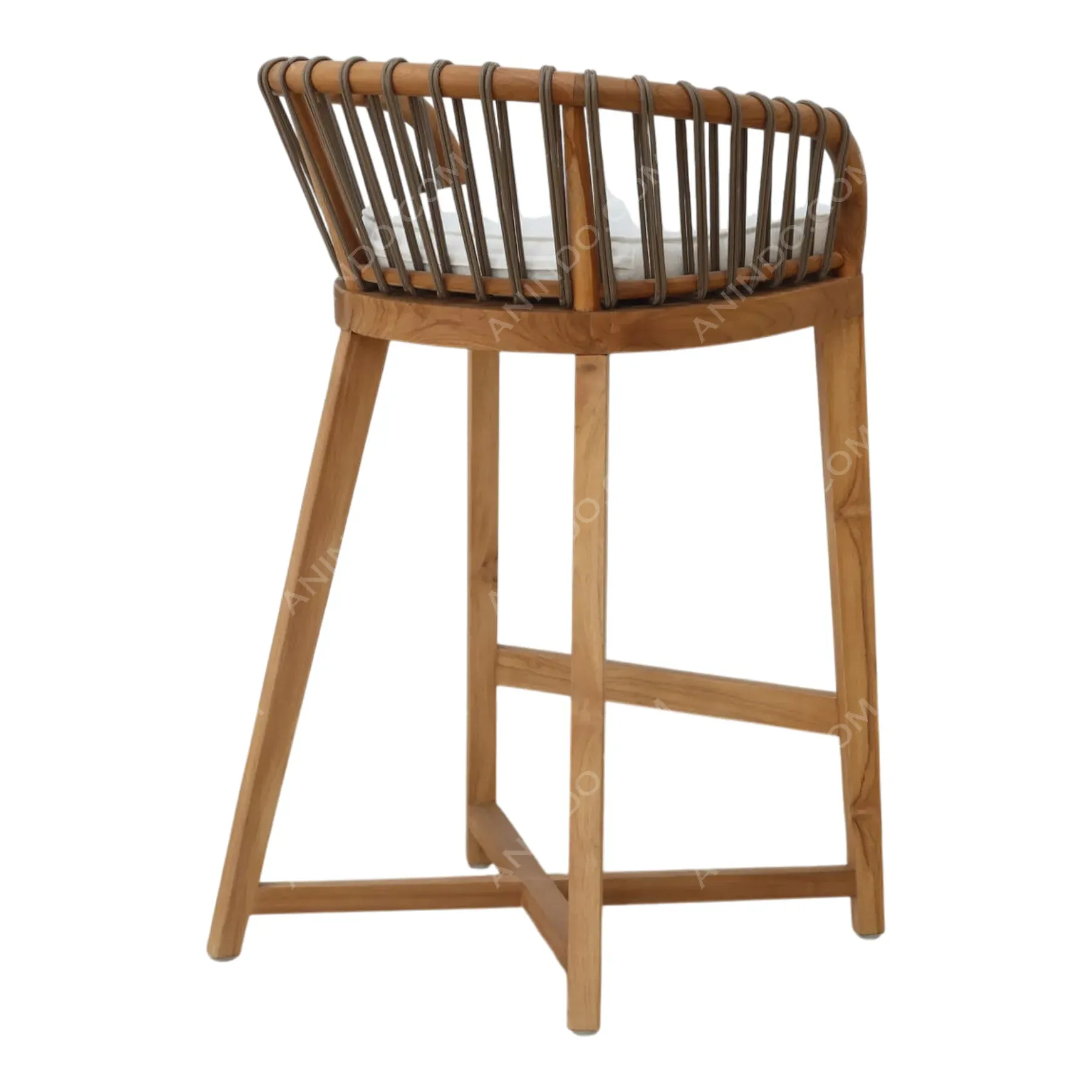 Wrapped-Back Bar Stool - Image 5