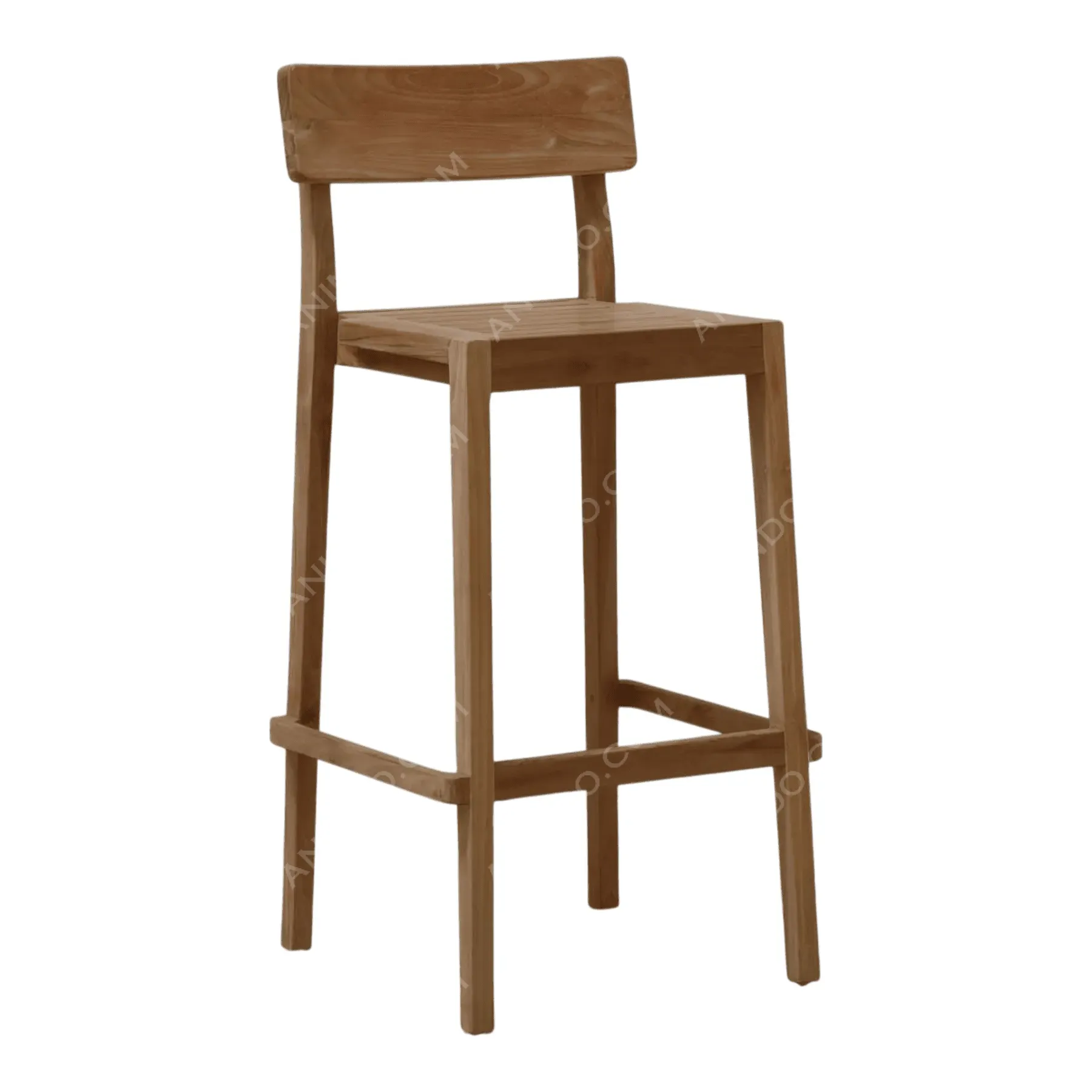 Classic Teak Bar Stool - Image 2