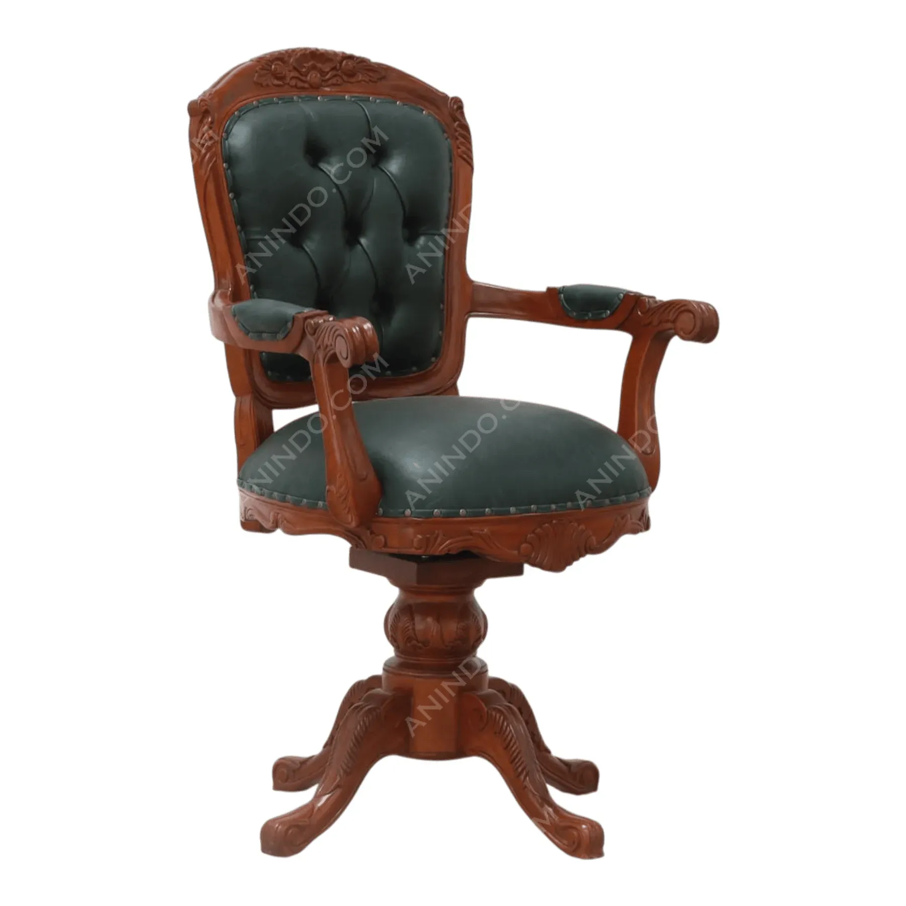 Carved Executive Swivel Chair - Image 2