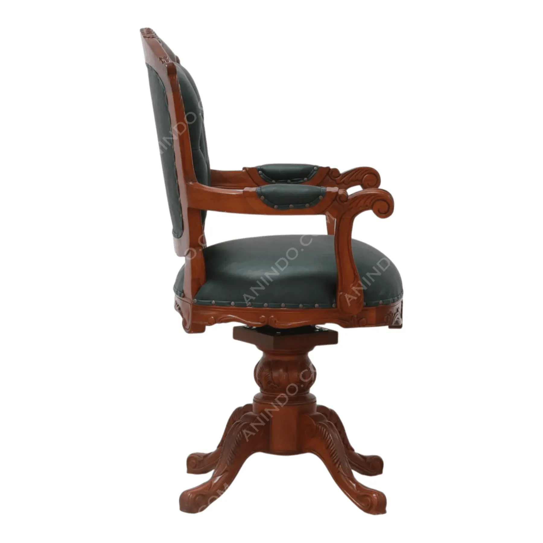 Carved Executive Swivel Chair - Image 3