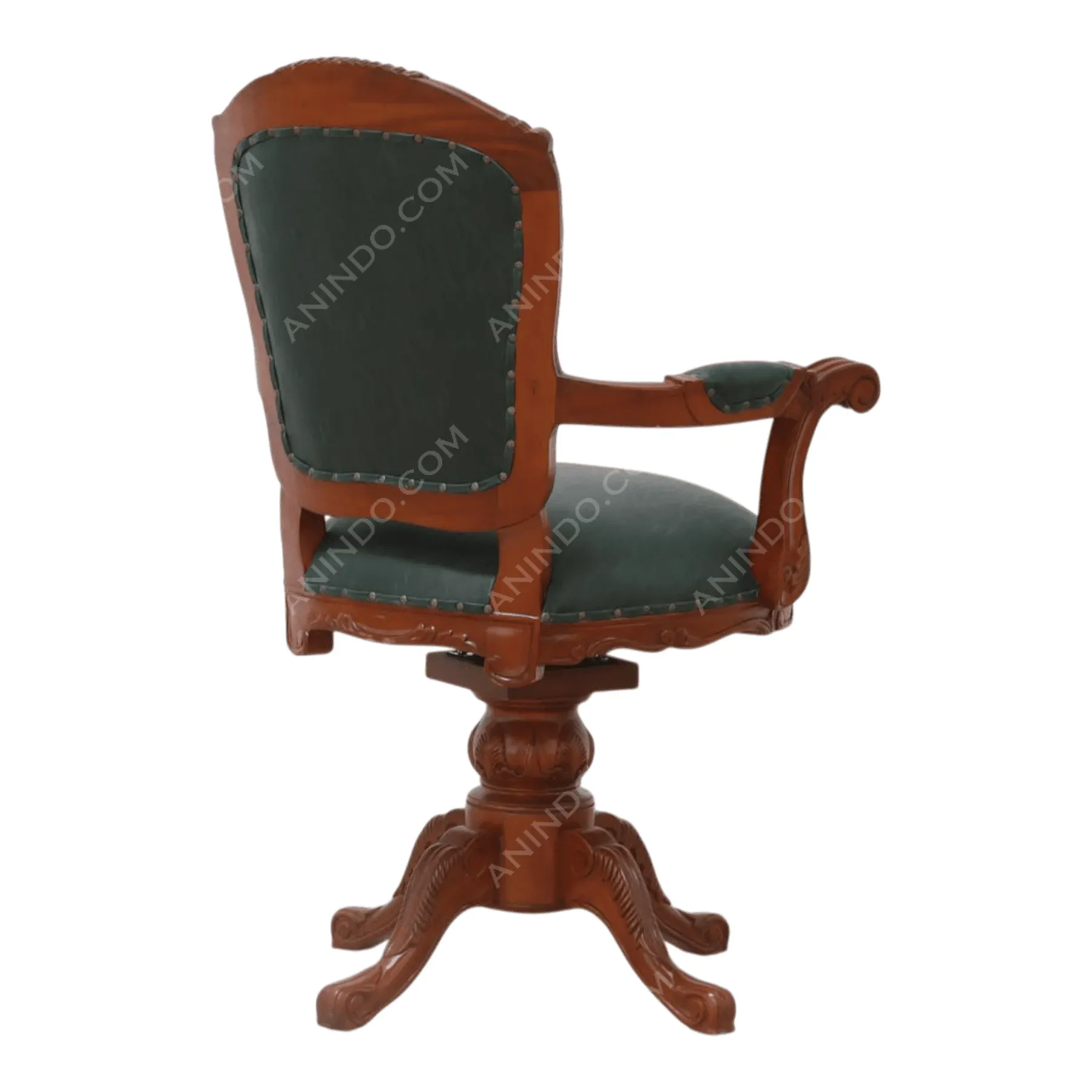 Carved Executive Swivel Chair - Image 4