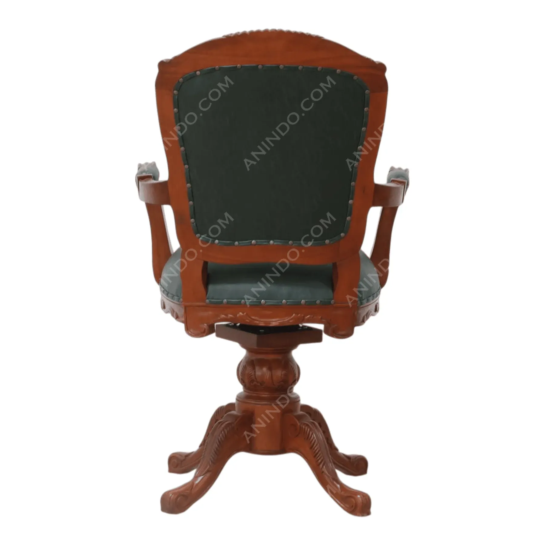 Carved Executive Swivel Chair - Image 5