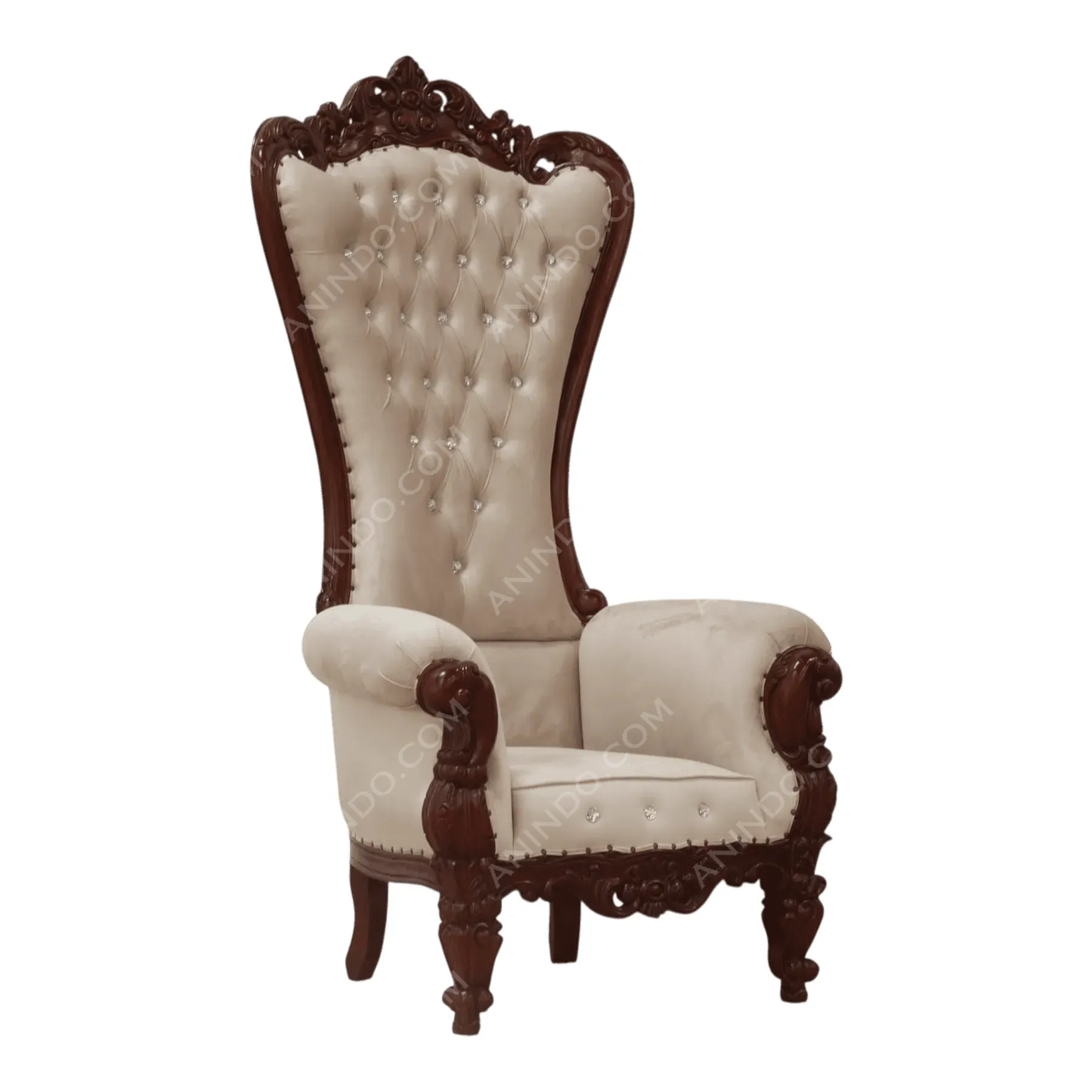 Regal Wingback Throne - Image 2