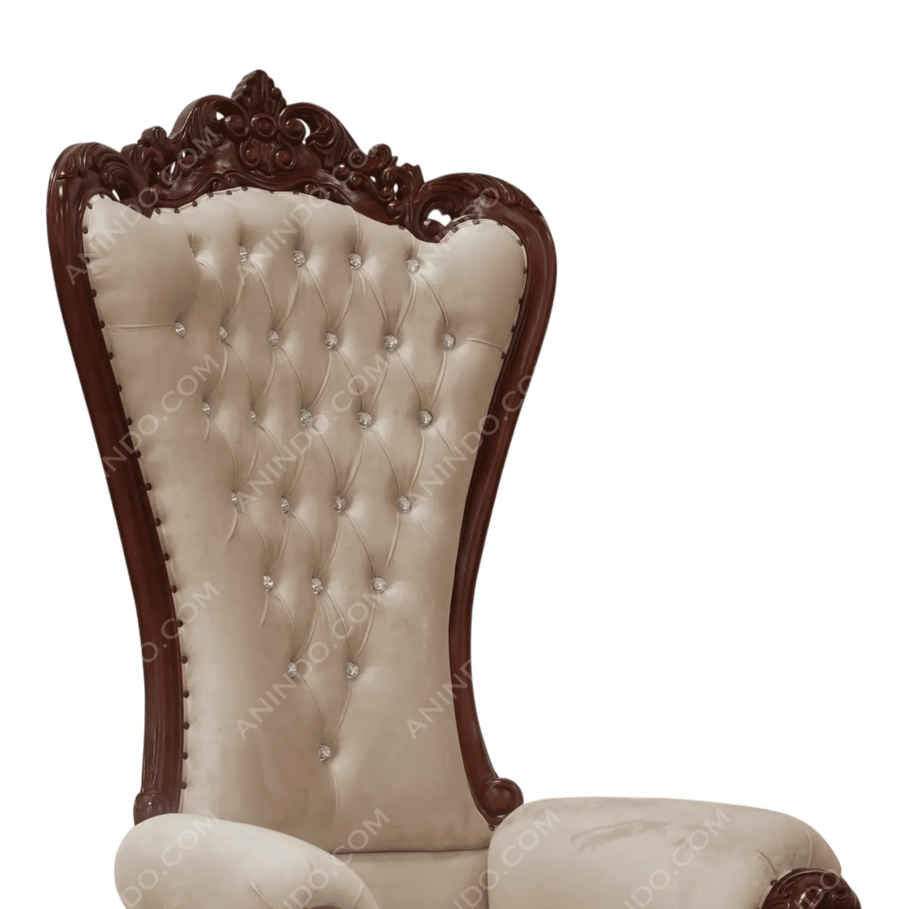 Regal Wingback Throne - Image 3