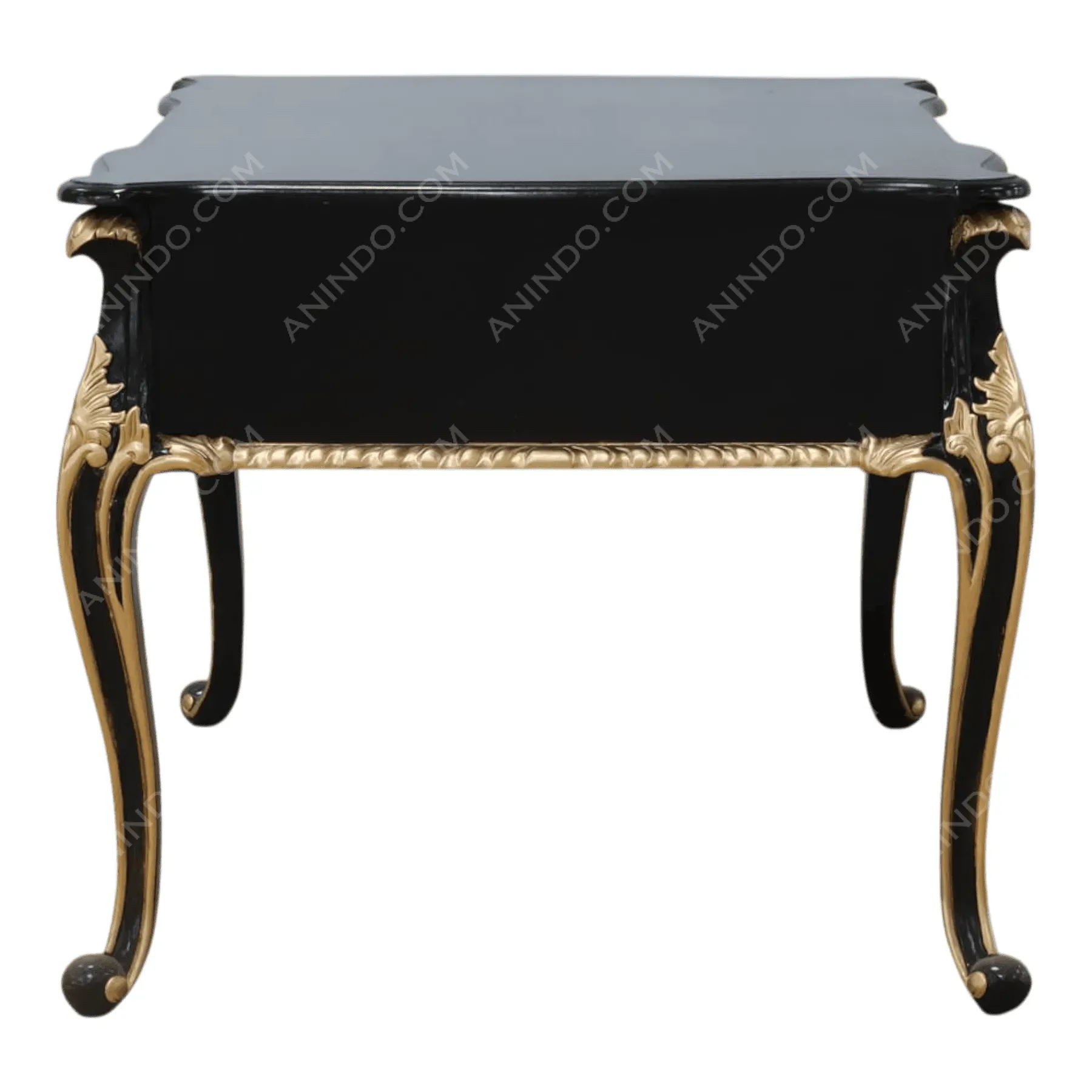 Rococo Noir Writing Desk - Image 4