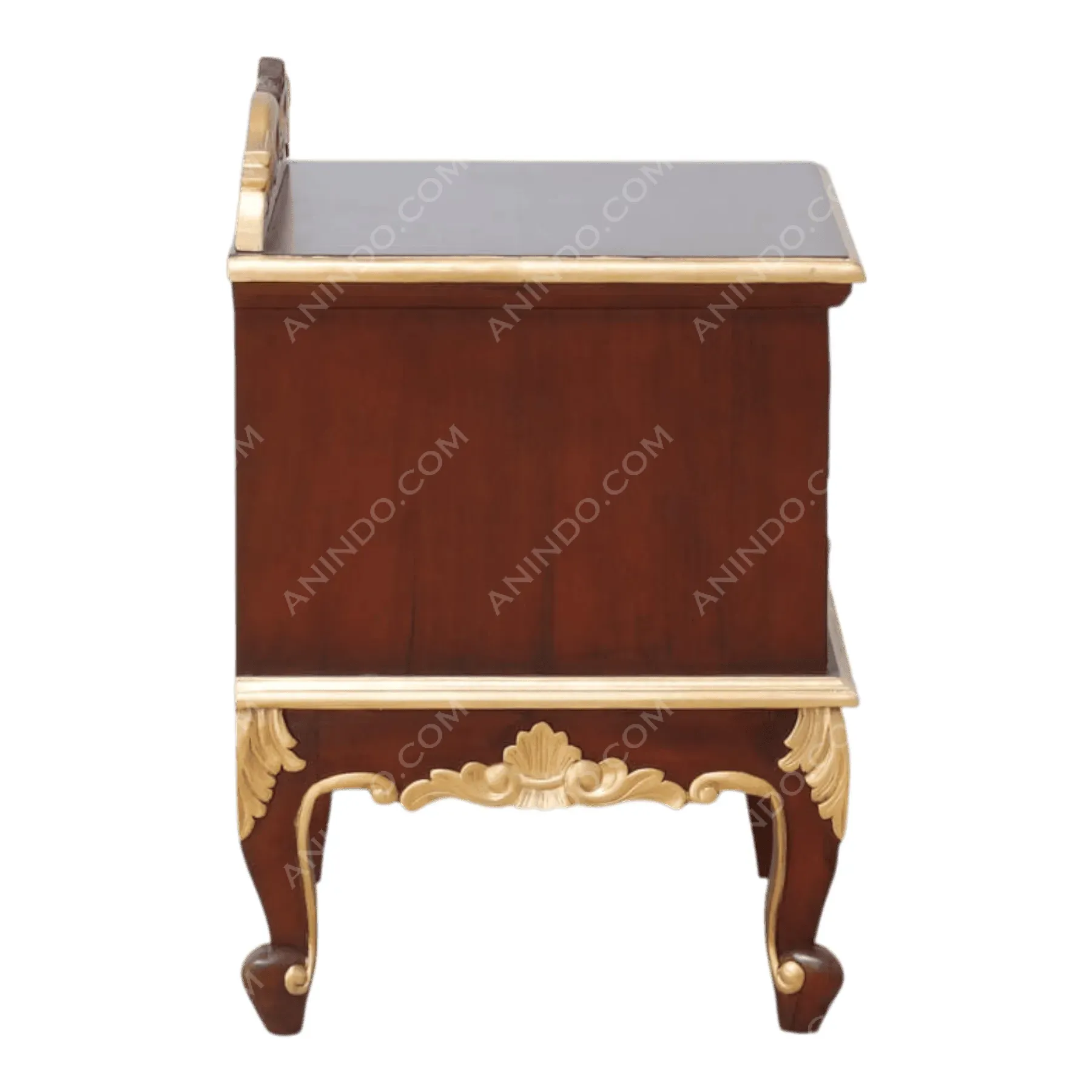 Rococo Bombe Nightstand - Image 4