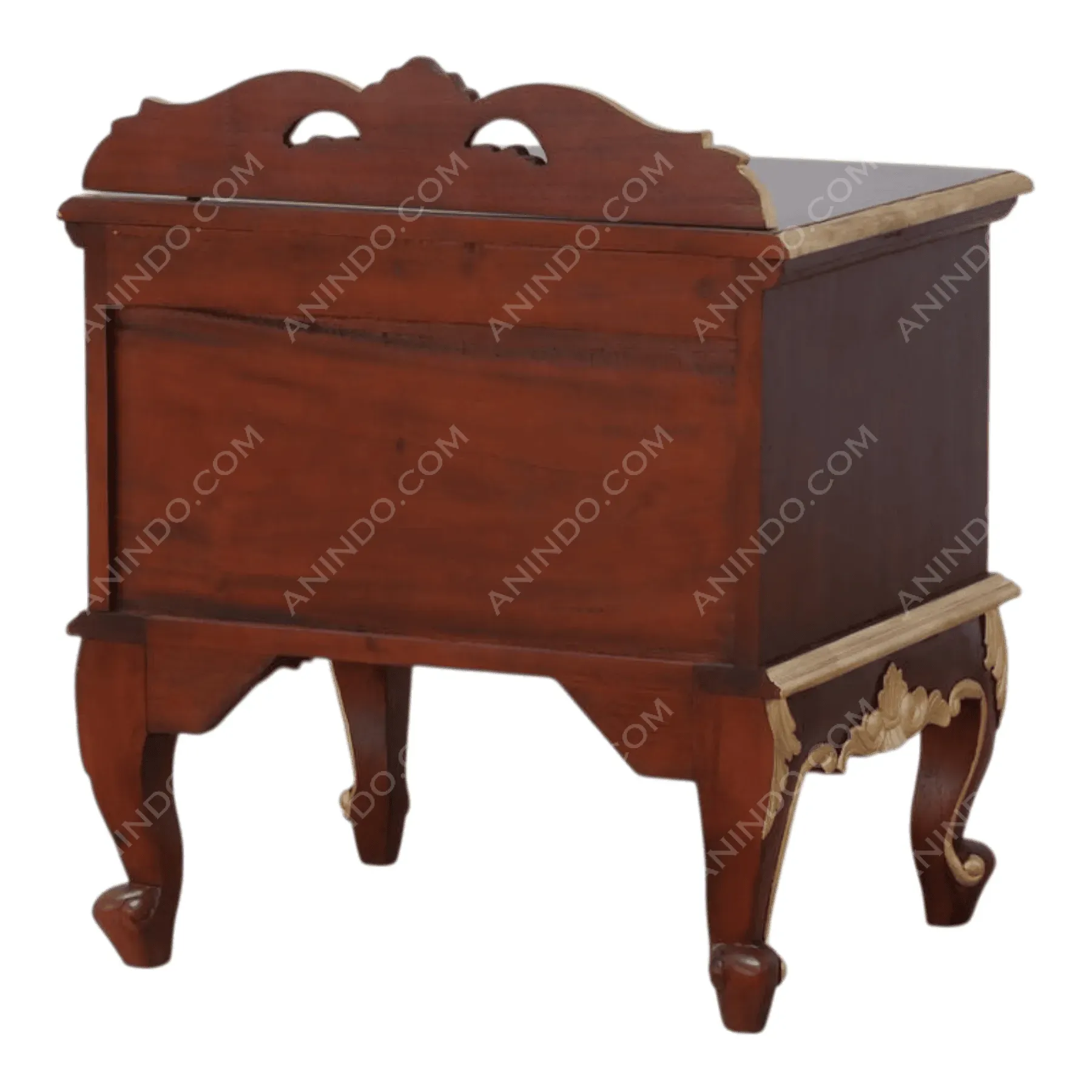 Rococo Bombe Nightstand - Image 5