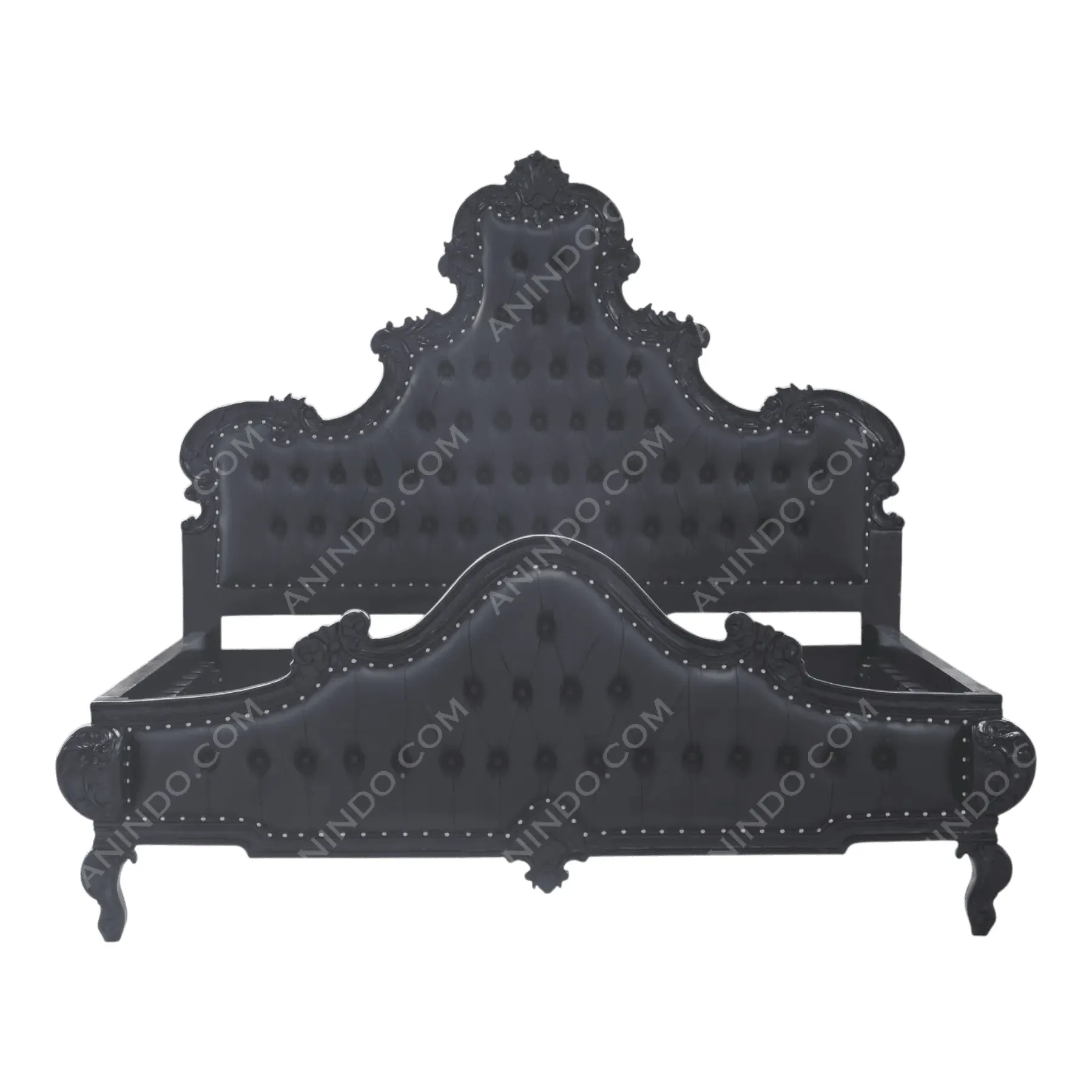 Gothic Romance Tufted Bed Frame