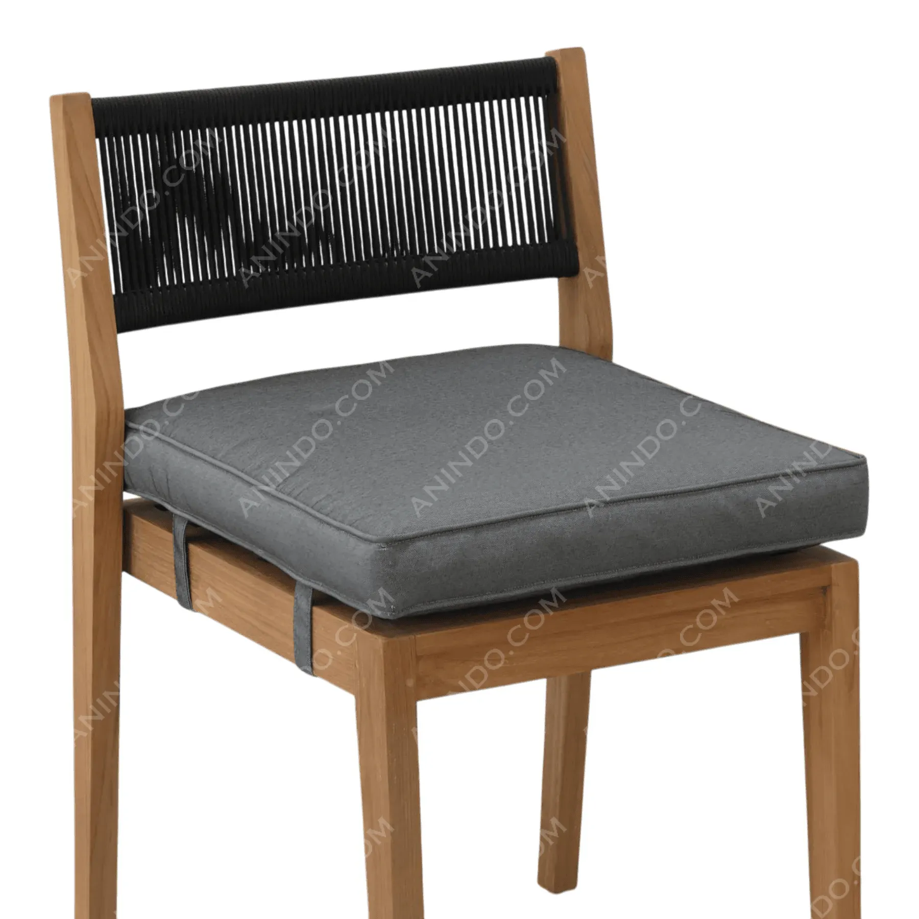 Palma Rope Chair (Charcoal Cushion) - Image 3