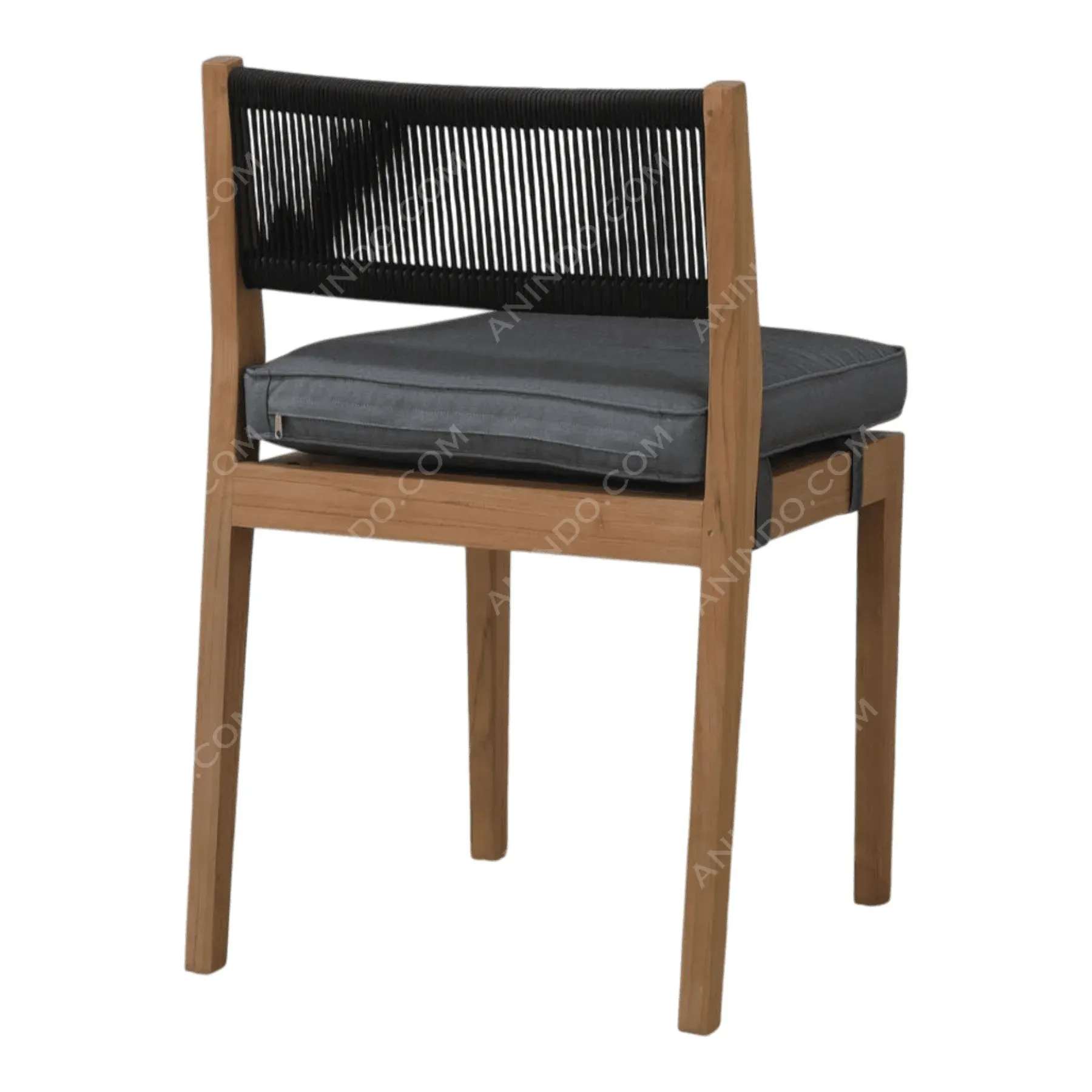 Palma Rope Chair (Charcoal Cushion) - Image 5
