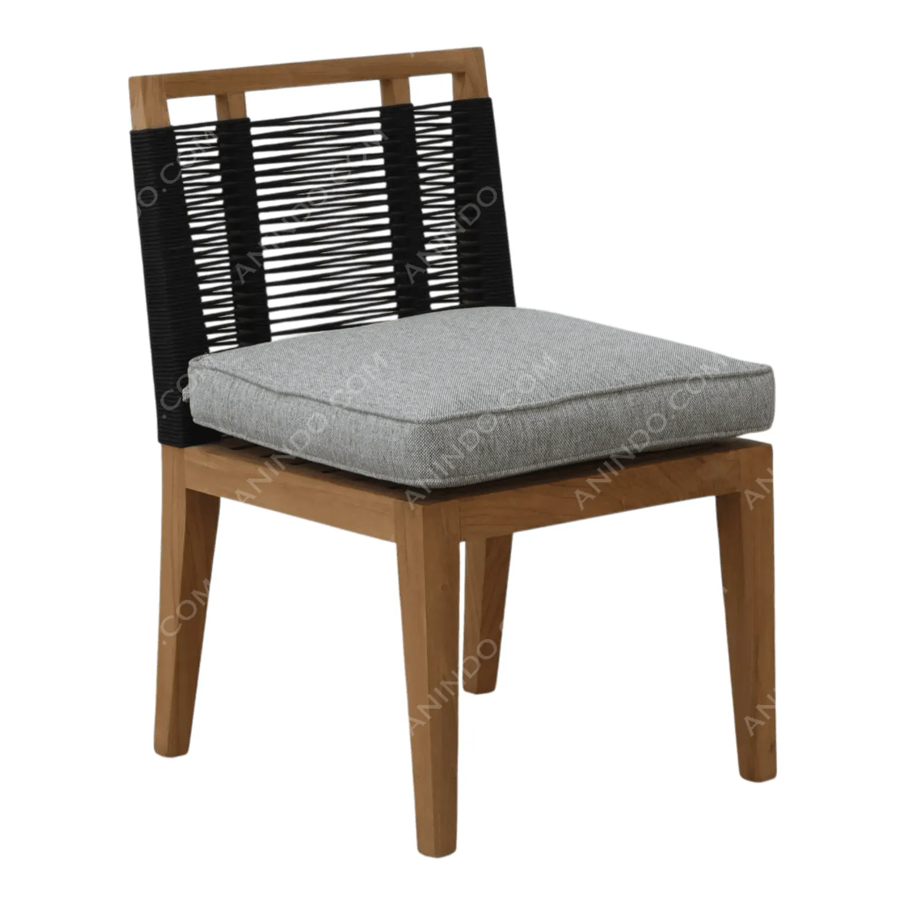 Palma Rope Chair (Grey Cushion) - Image 2