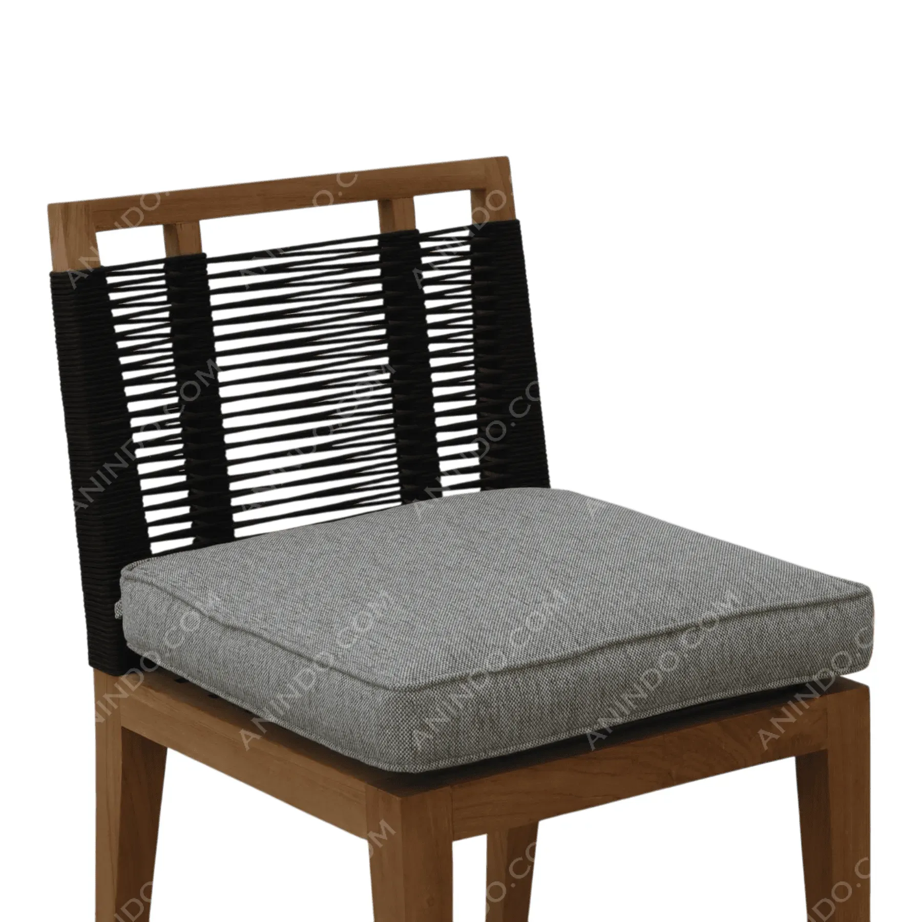 Palma Rope Chair (Grey Cushion) - Image 3