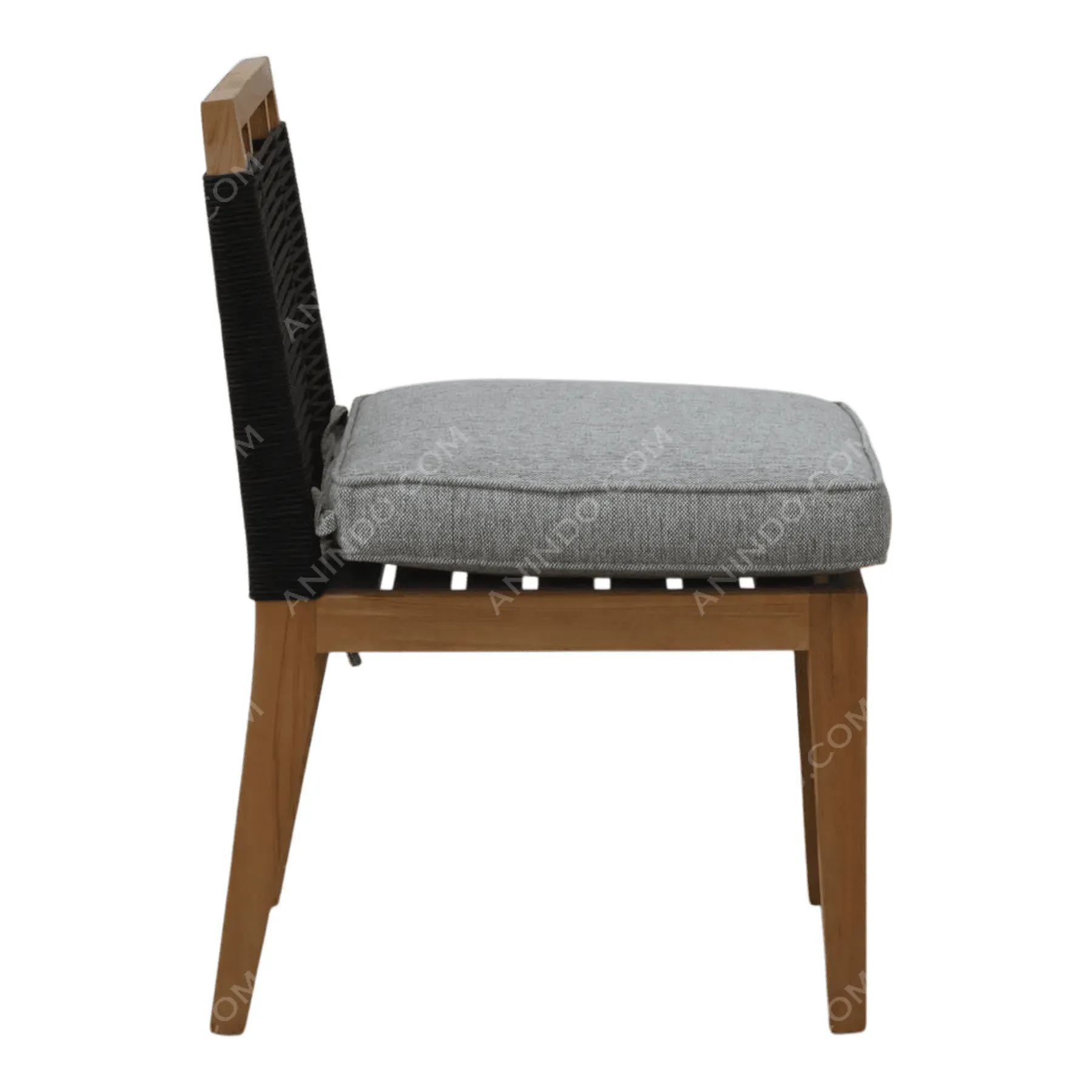 Palma Rope Chair (Grey Cushion) - Image 4