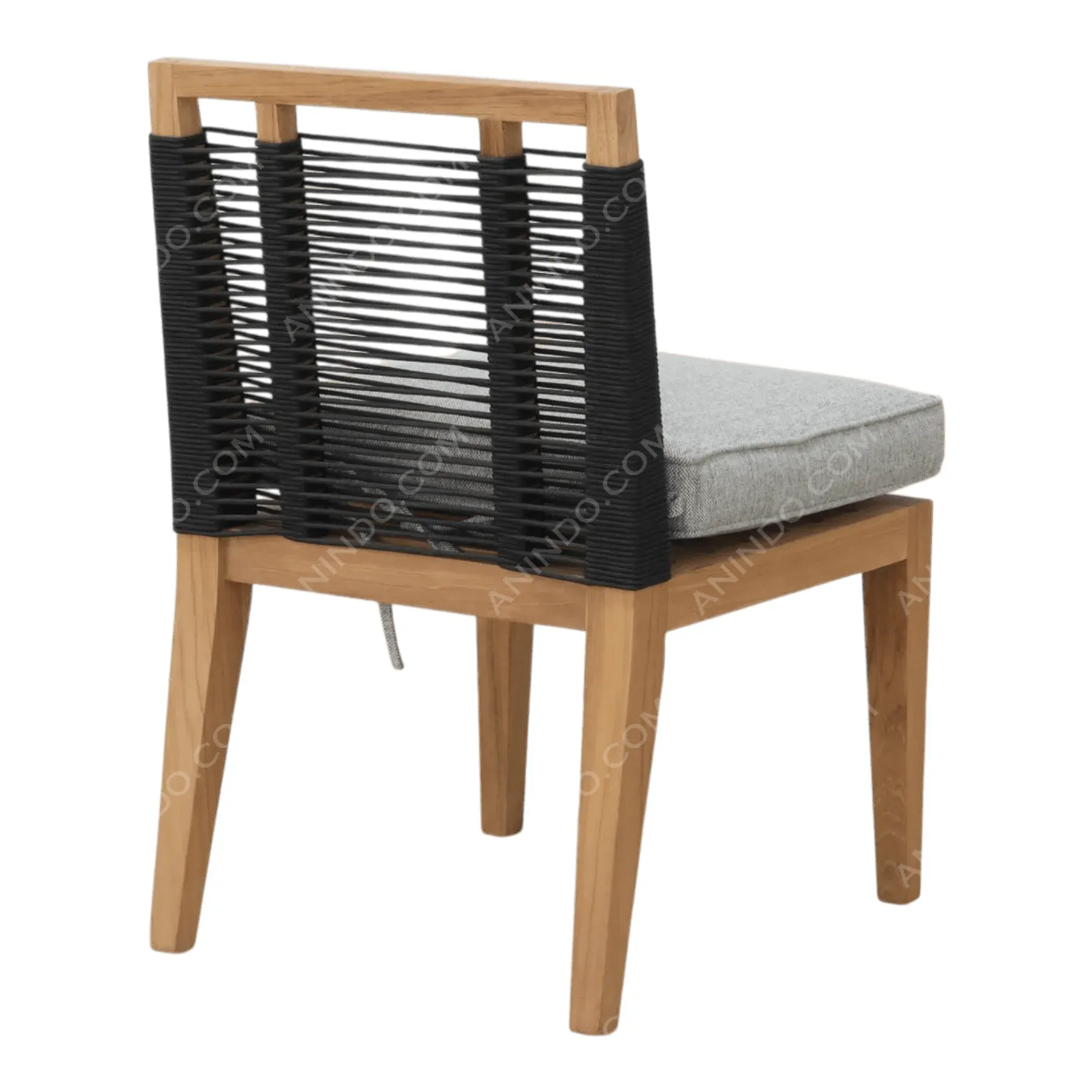 Palma Rope Chair (Grey Cushion) - Image 5