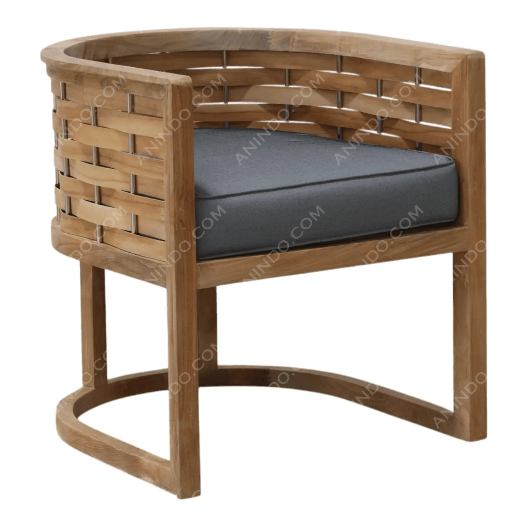 Kyoto Woven Teak Armchair - Image 2