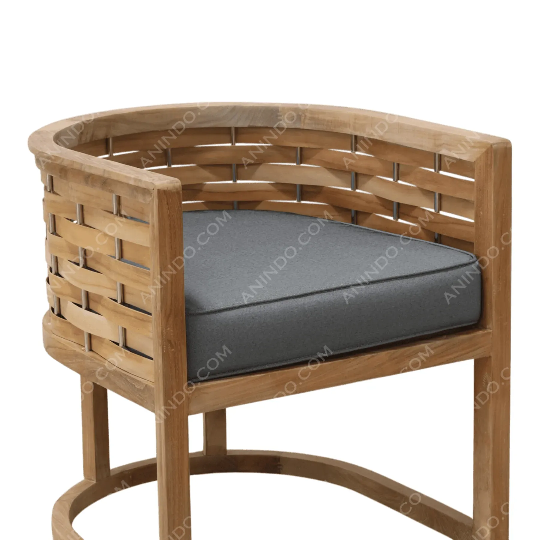 Kyoto Woven Teak Armchair - Image 3