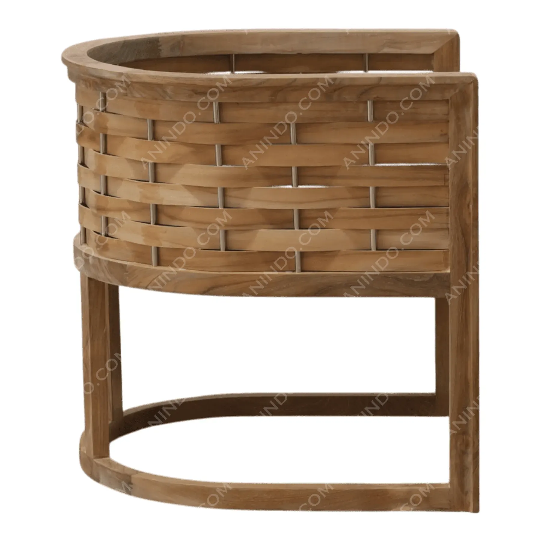 Kyoto Woven Teak Armchair - Image 4