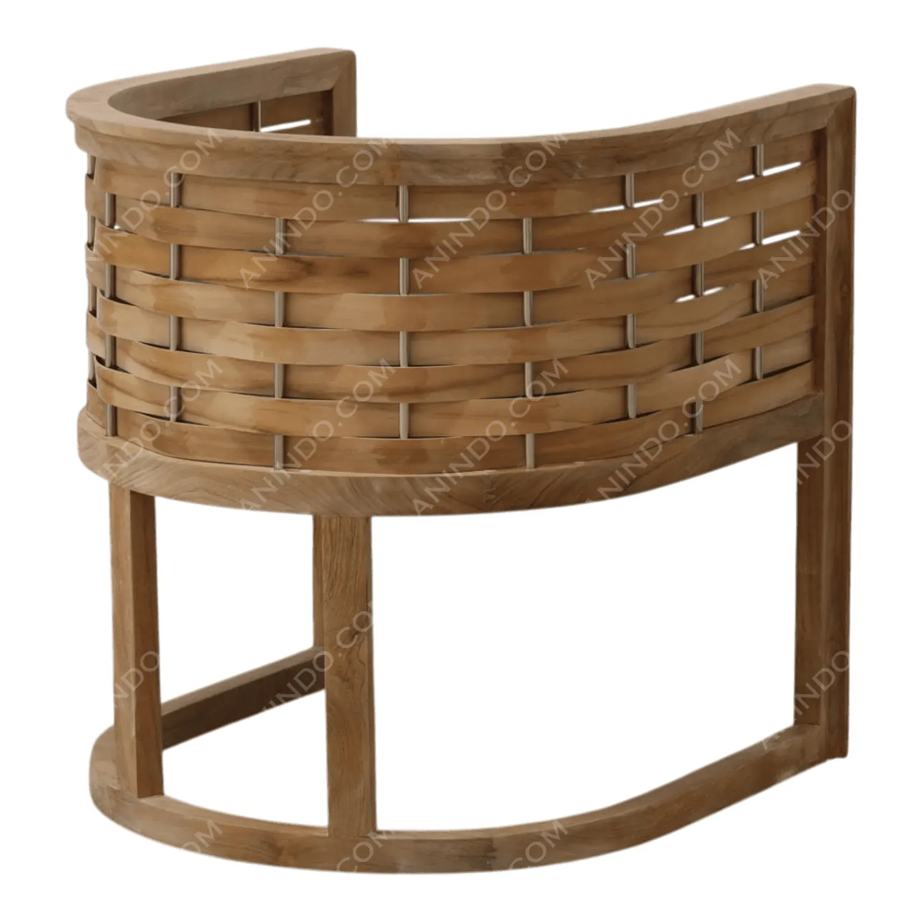 Kyoto Woven Teak Armchair - Image 5