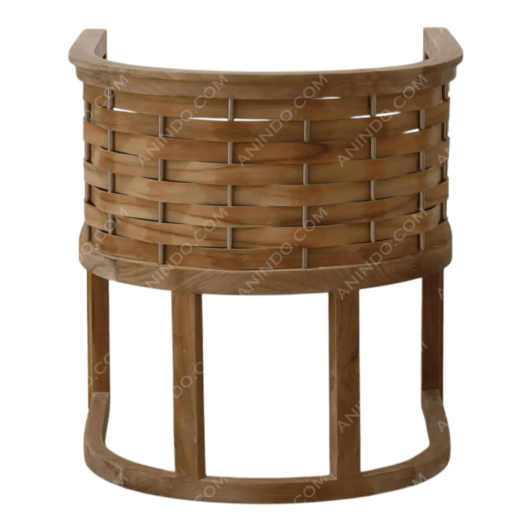 Kyoto Woven Teak Armchair - Image 6