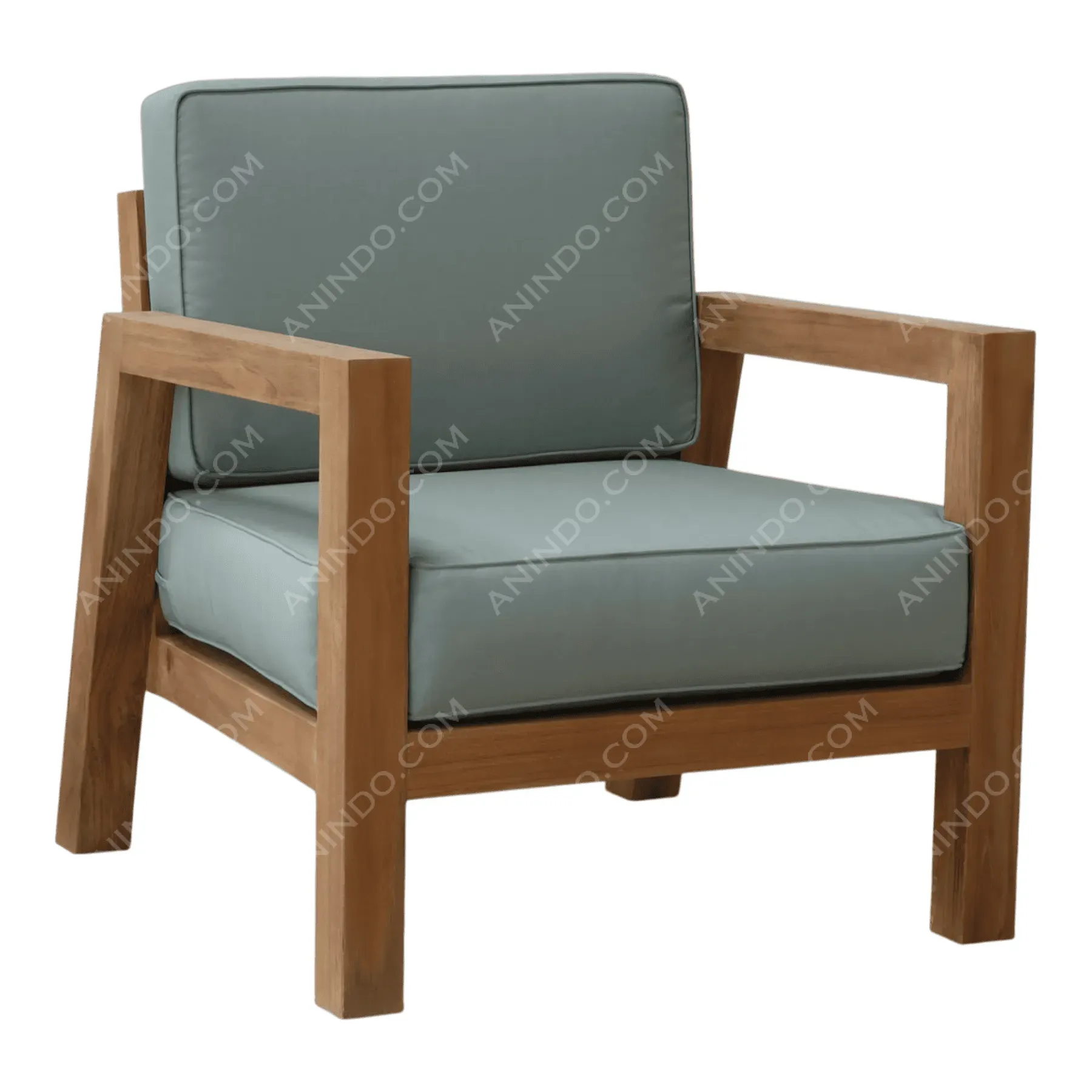 Sorrento Teak Armchair (Box Cushion) - Image 2
