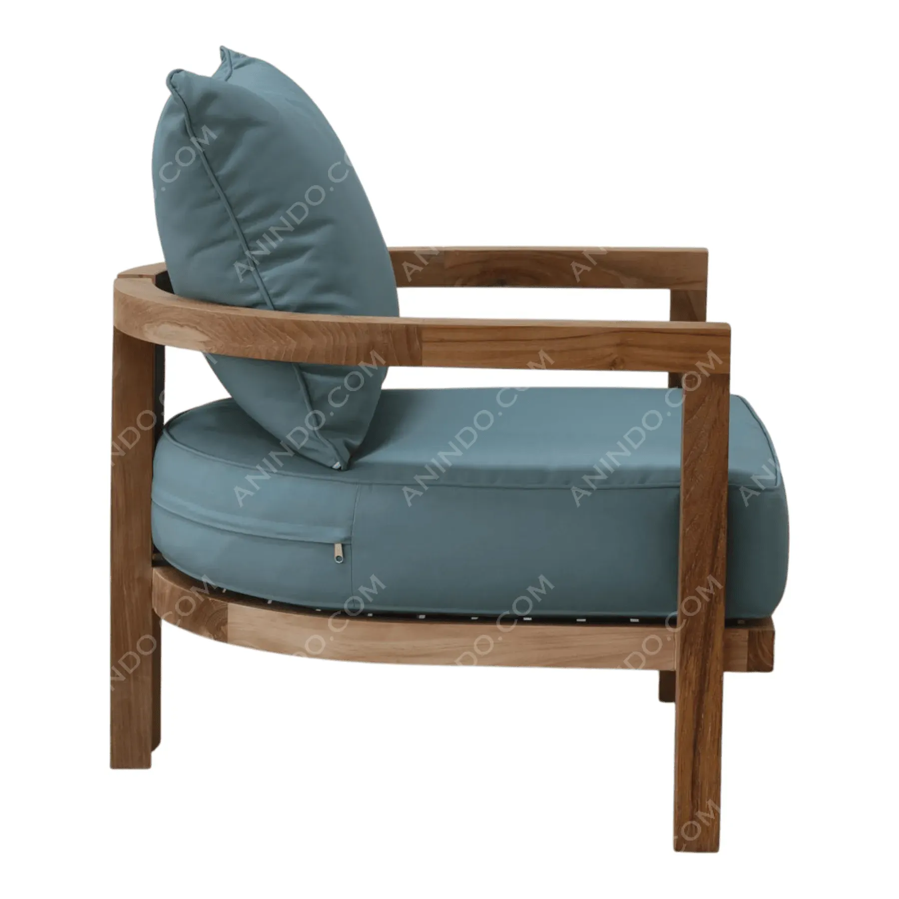 Serene Teak Lounge Chair - Image 4