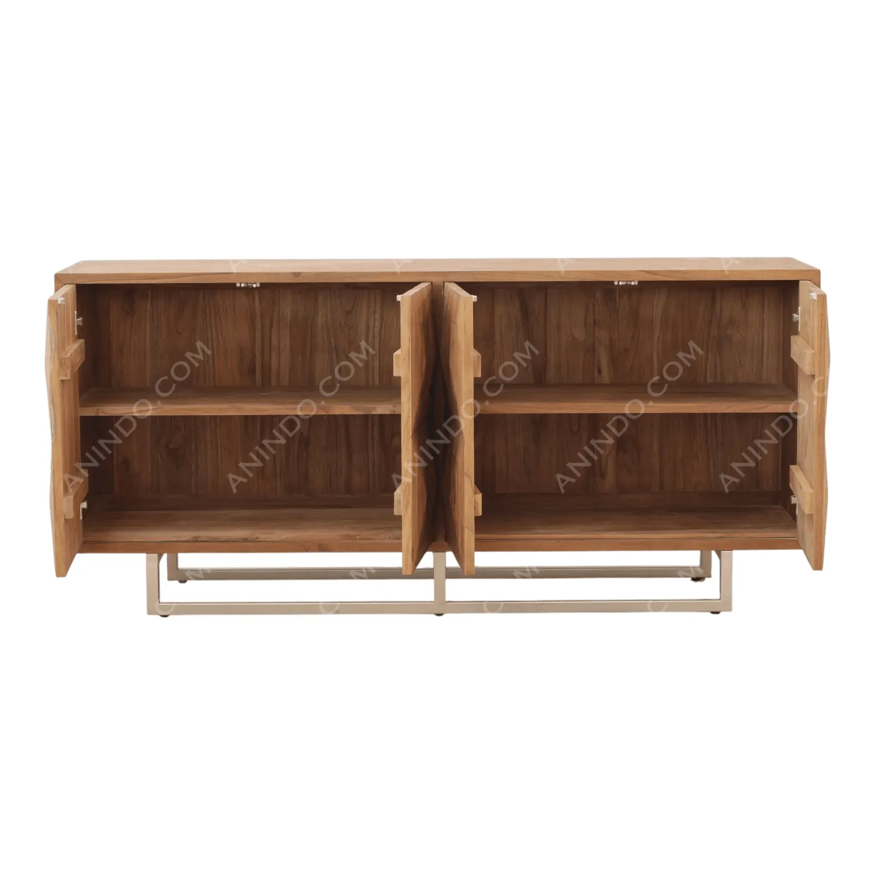 Facet Teak Sideboard - Image 2