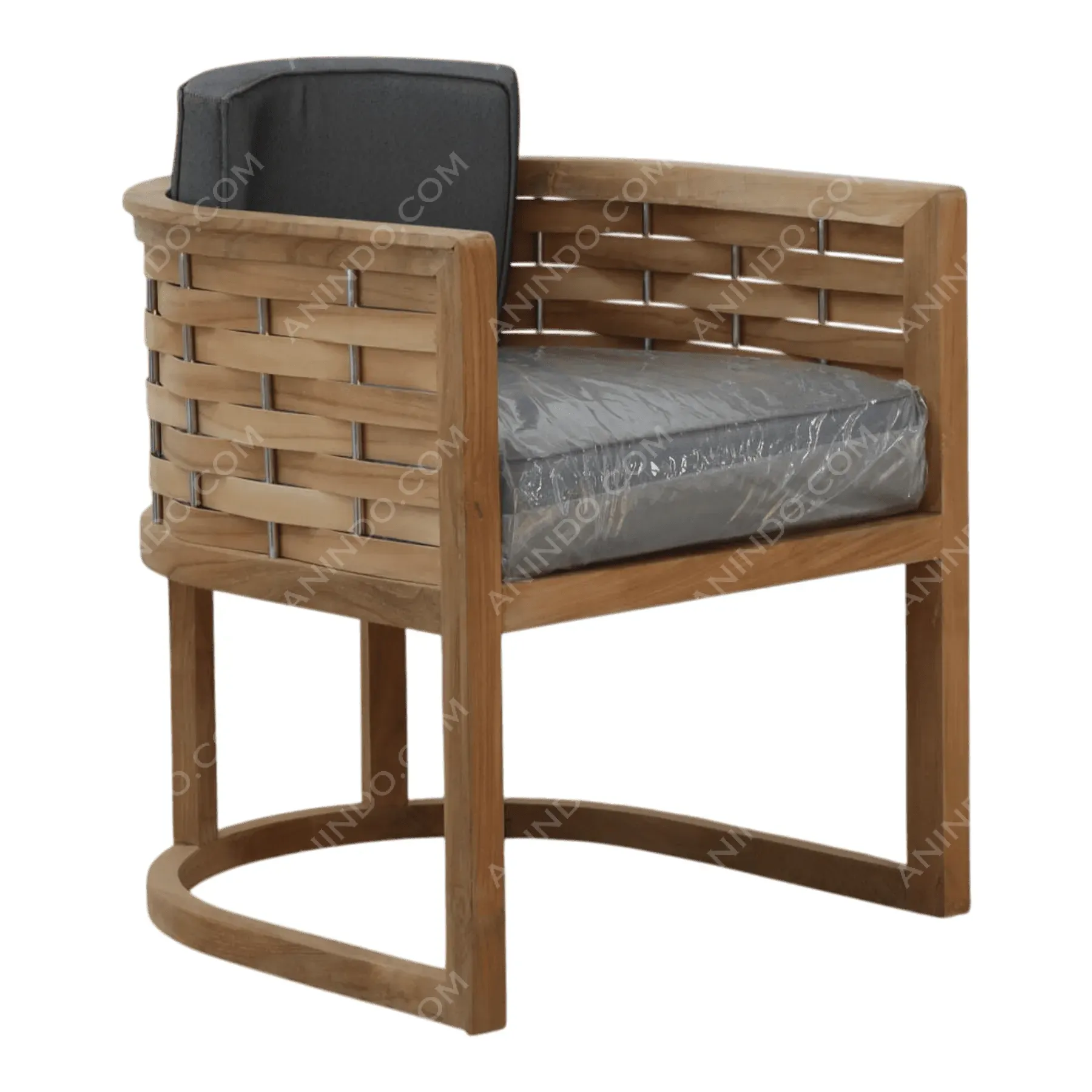 Kyoto Woven Teak Armchair - Image 2