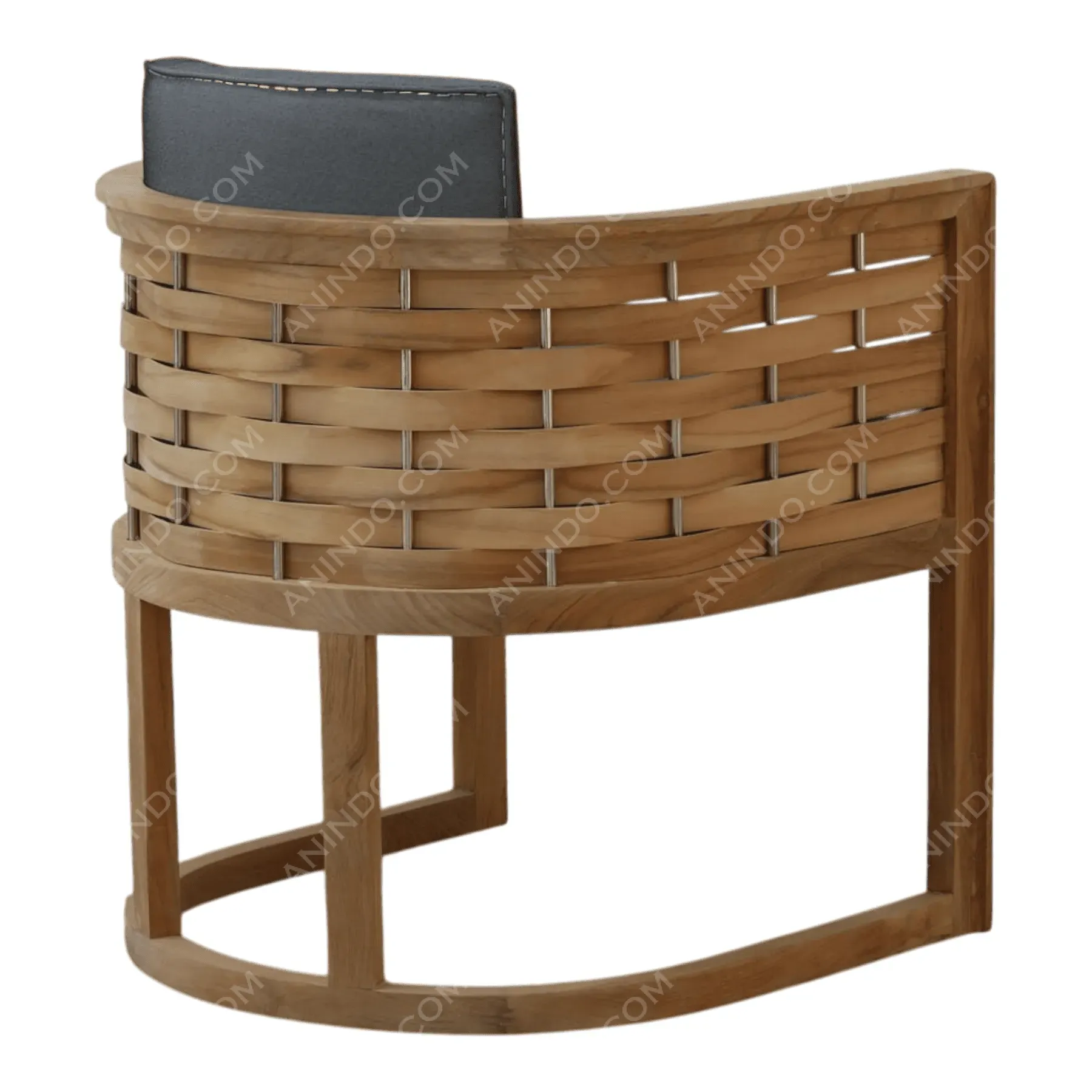 Kyoto Woven Teak Armchair - Image 7